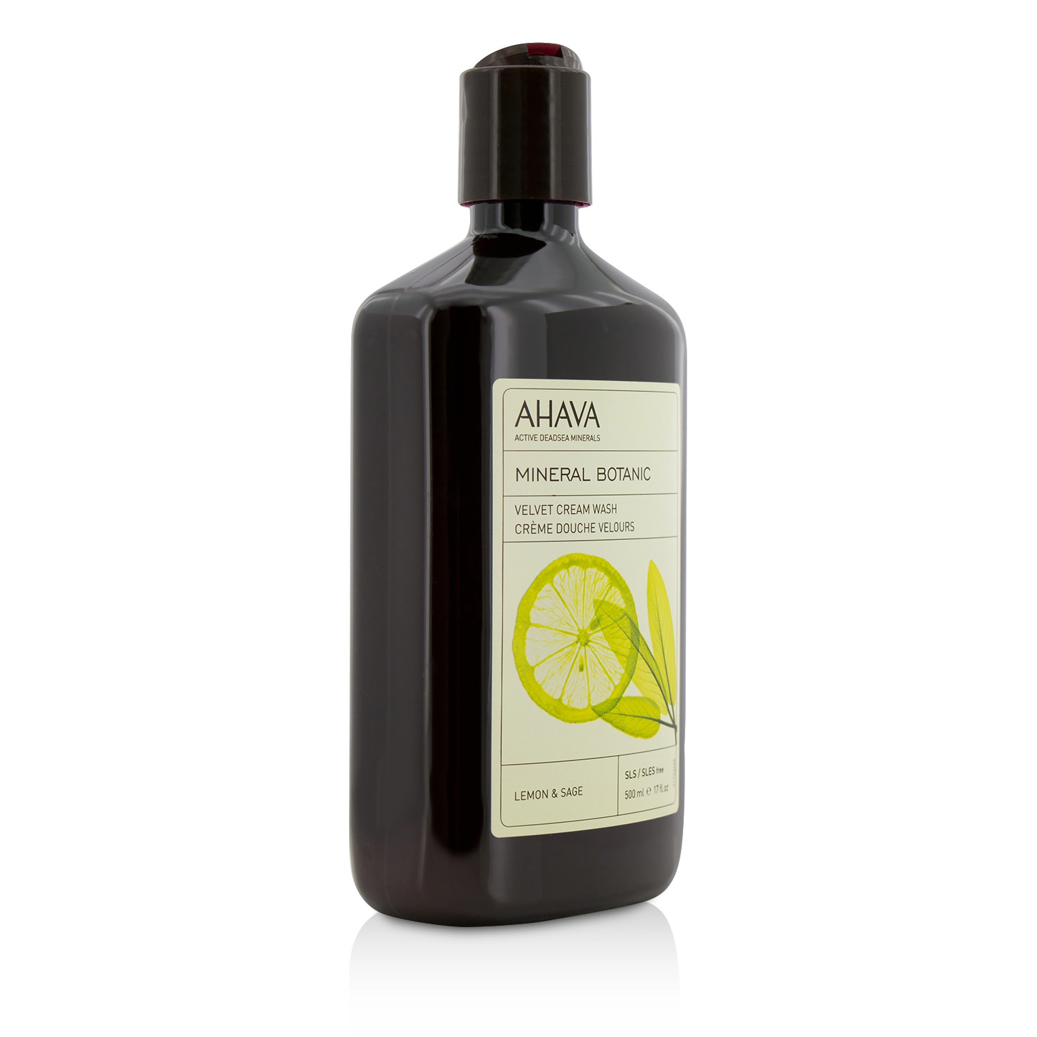 Ahava Mineral Botanic Velvet Cream Wash - Lemon & Sage 500ml/17oz