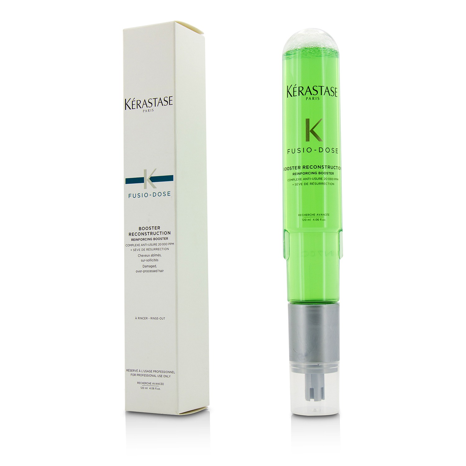 Kerastase معزز لإعادة بناء الشعر Fusio-Dose (للشعر التالف والمعالج بإفراط) 120ml/4.06oz