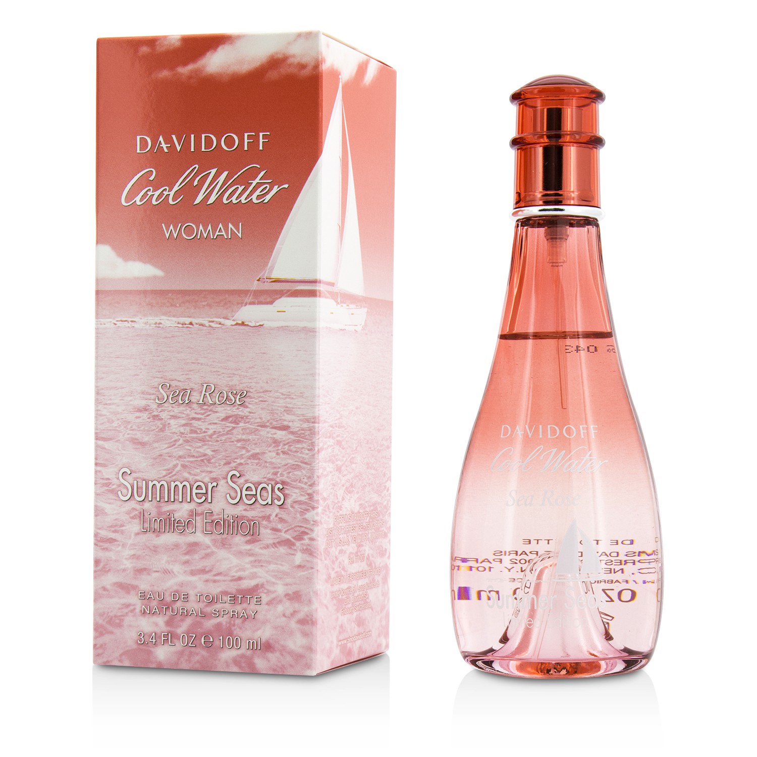 Davidoff Cool Water Sea Rose Summer Seas Eau De Toilette Dạng Phun (Bản Giới Hạn) 100ml/3.4oz