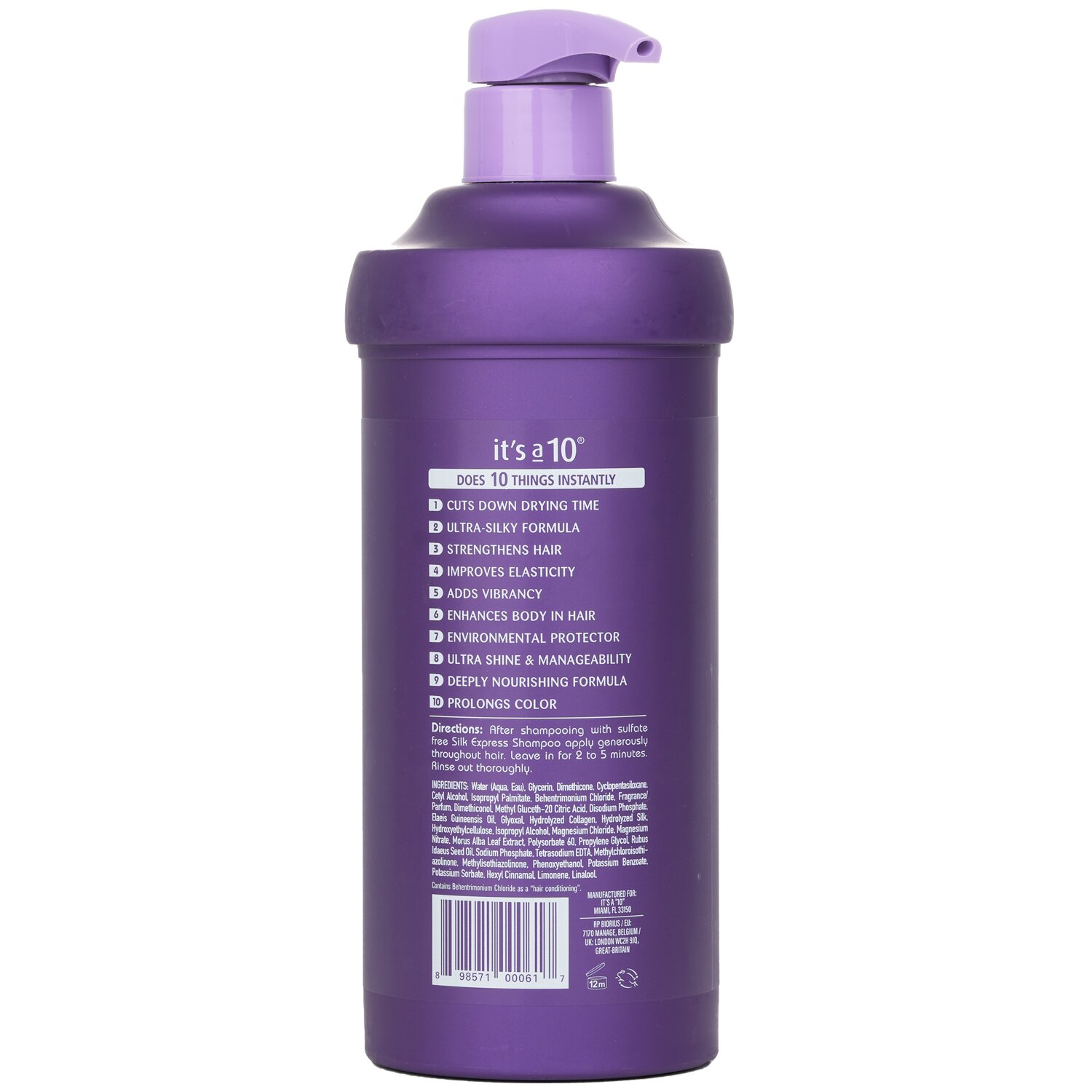 It's A 10 Odżywka do włosów Miracle Silk Express Silk Conditioner 517.5ml/17.5oz