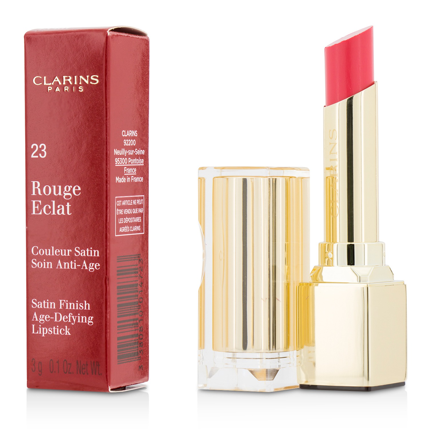 Clarins Rouge Eclat Satin Finish Age Defying Lipstick 3g/0.1oz