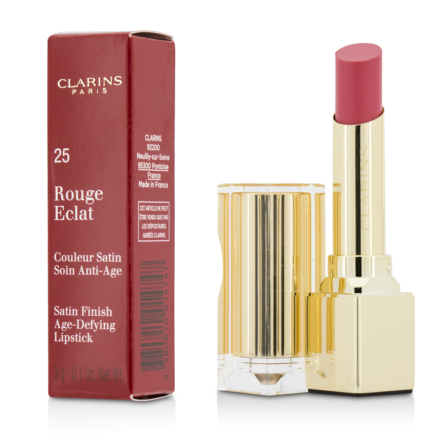 Clarins Rouge Eclat Satin Finish Age Defying Lipstick 3g/0.1oz