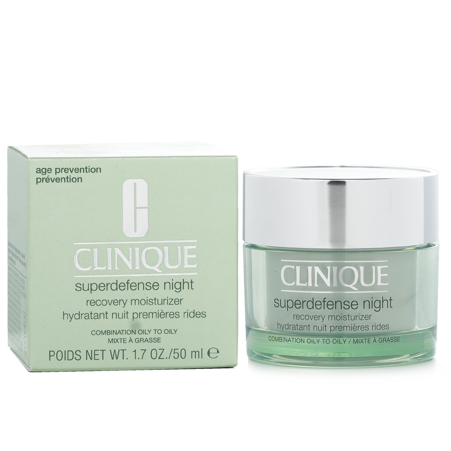 Clinique Superdefense Night Recovery Moisturizer - For Combination Oily To Oily 50ml/1.7oz