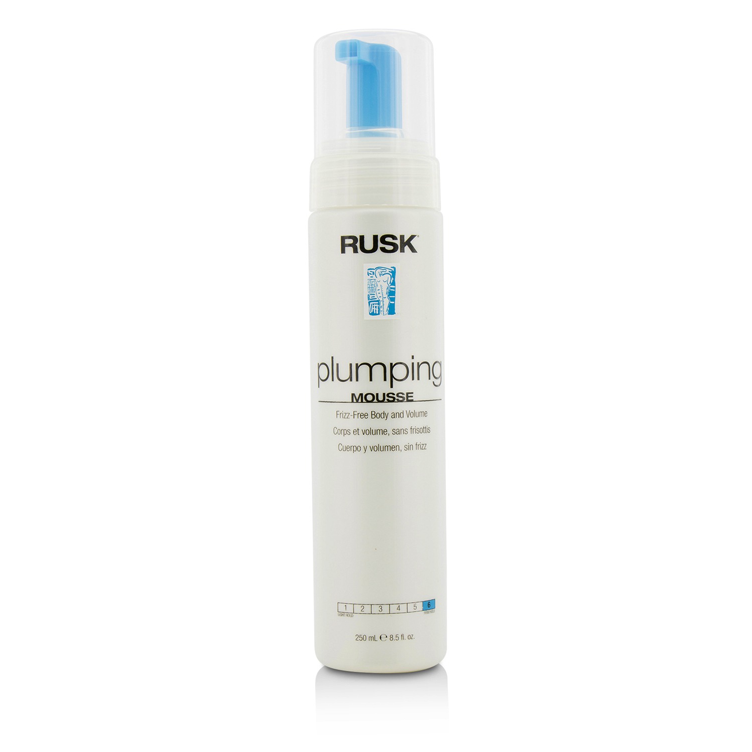 Rusk Mousse Llenador (Cuerpo y Volumen Sin Frizz) 250ml/8.5oz