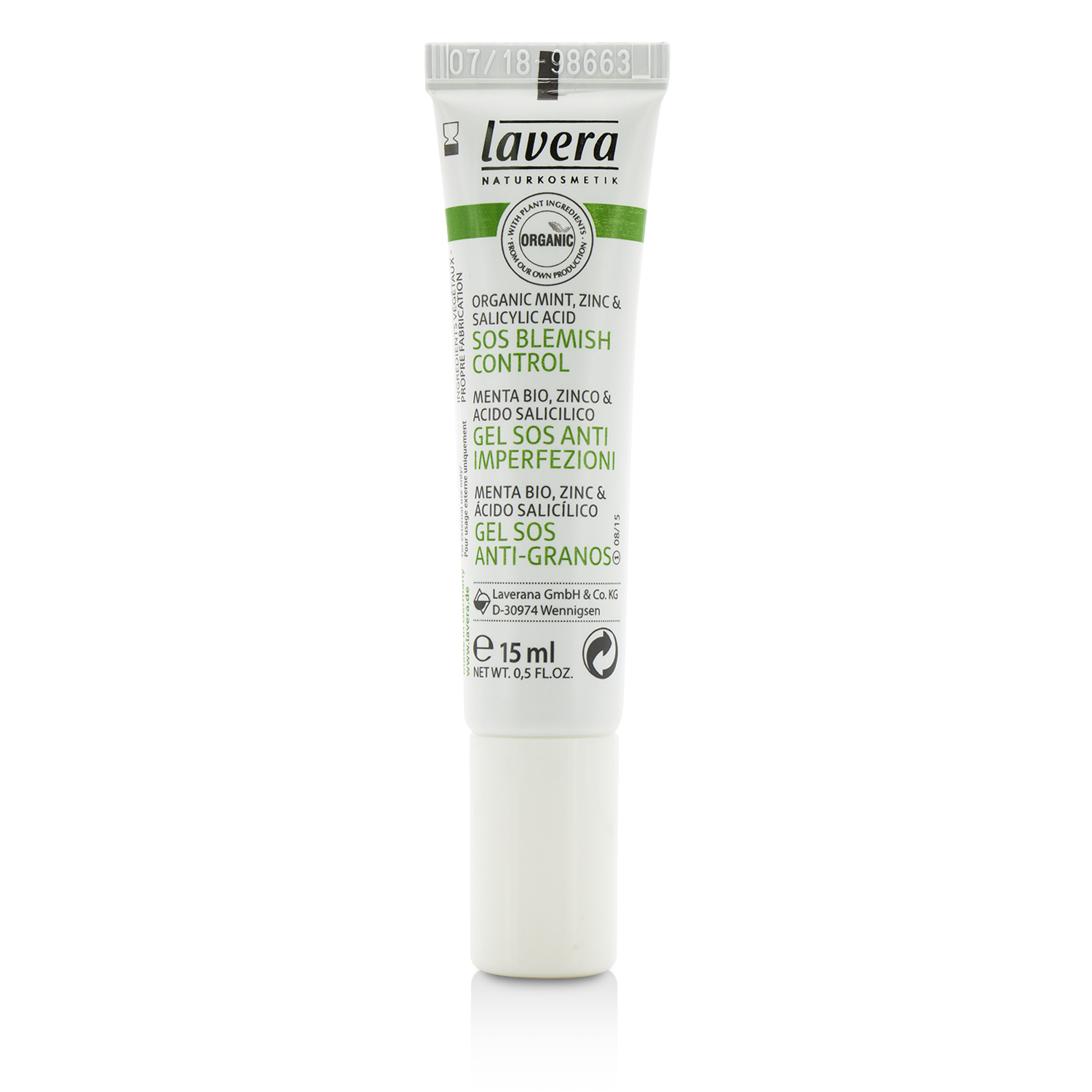 Lavera Organic Mint SOS Blemish Control 15ml/0.5oz