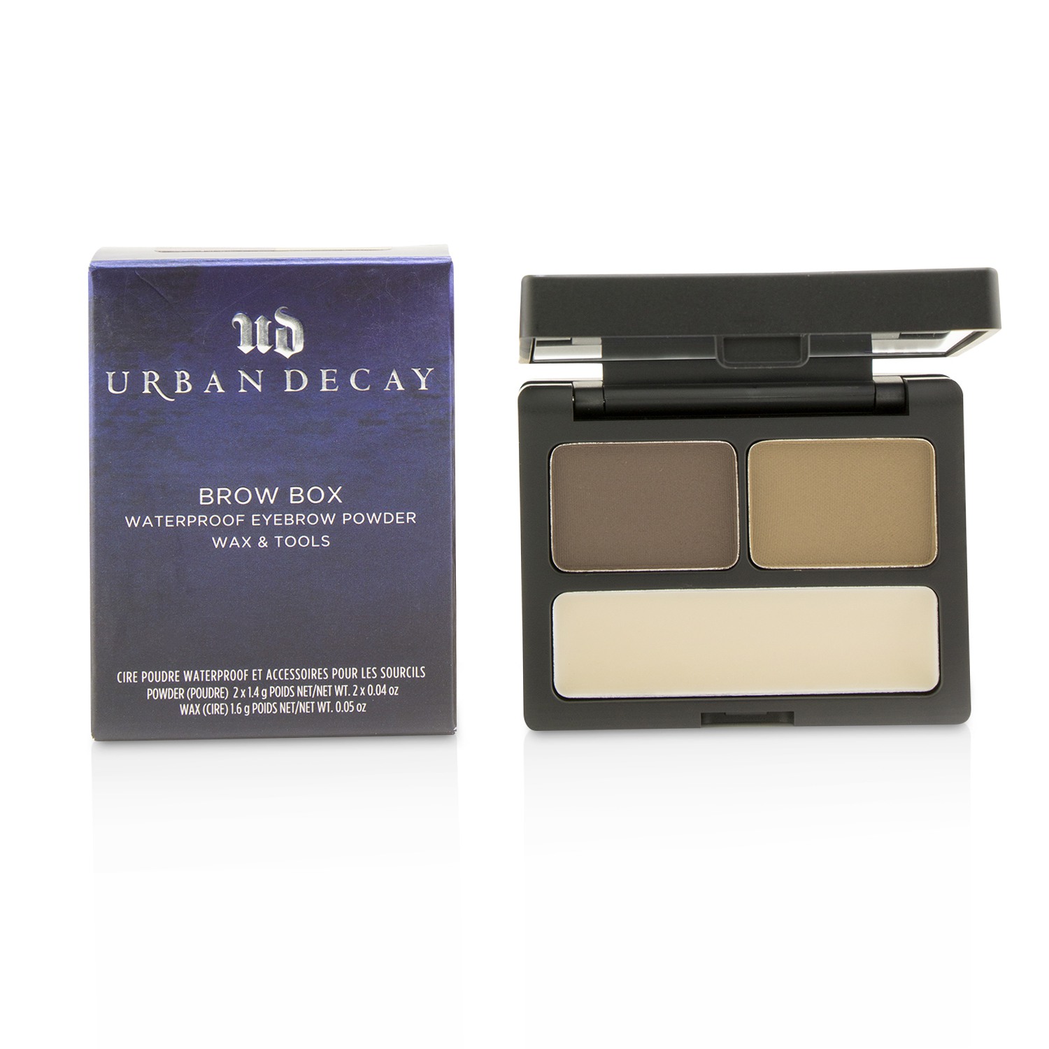 Urban Decay Brow Box: Eyebrow Powder + Wax + Tools Picture Color