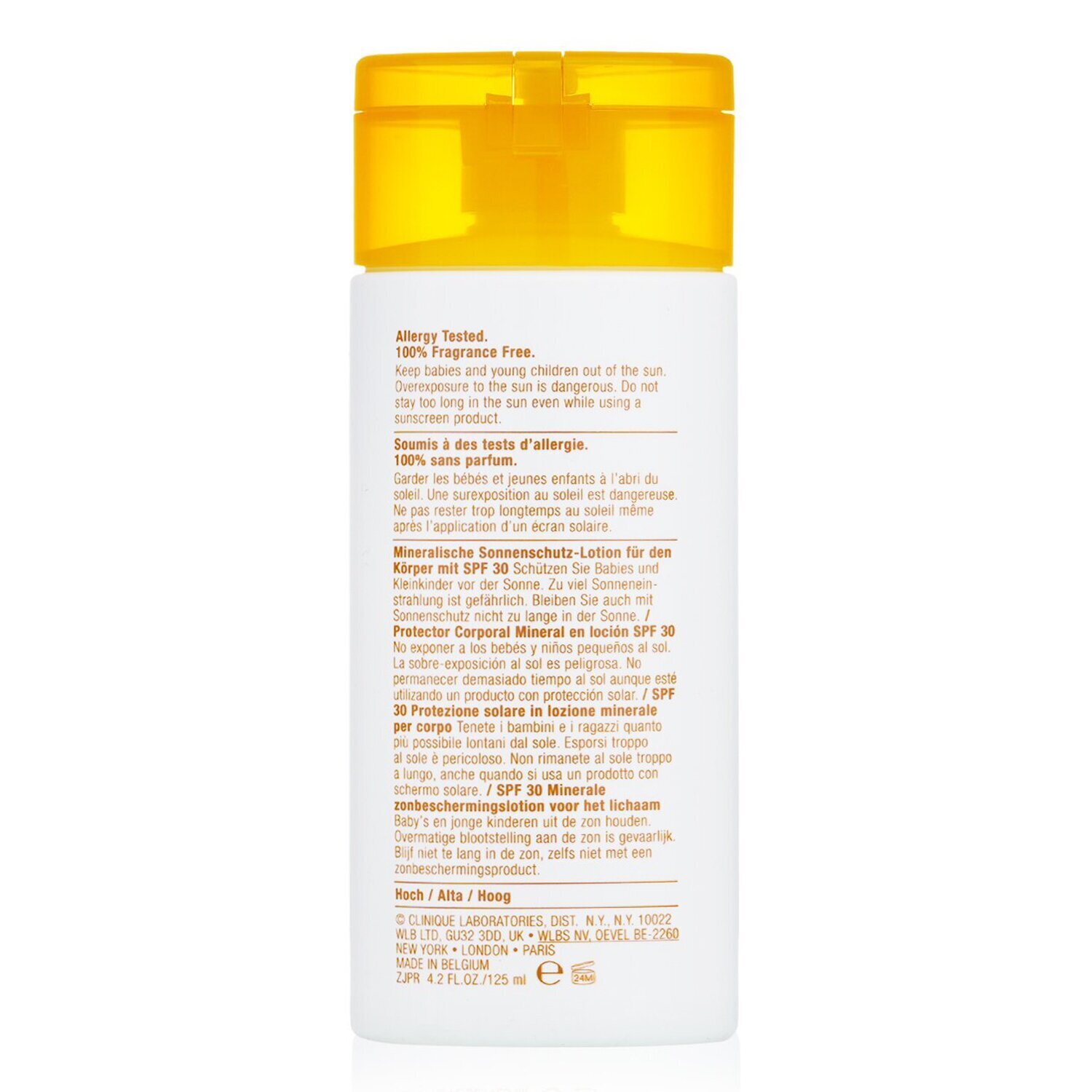Clinique Mineral Sunscreen Lotion For Body SPF 30 - Sensitive Skin Formula 125ml/4oz