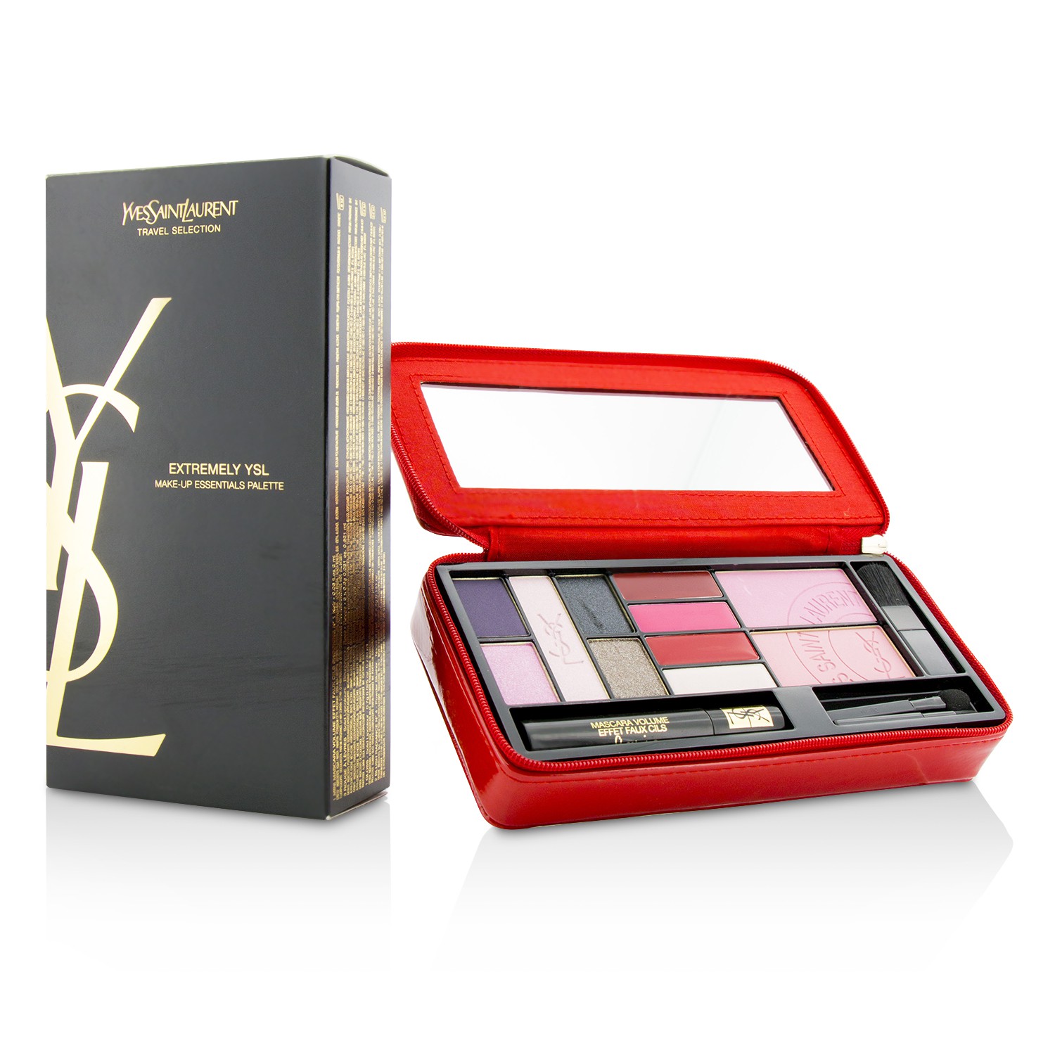 Yves Saint Laurent Extremely YSL Make Up Essentials Palette (5x Powder Eye Shadow, 2x Powder Blusher, 4x Solid Lipcolour, 1x Mini Mascara, 3x Mini Applicator, 1x Case) Picture Color