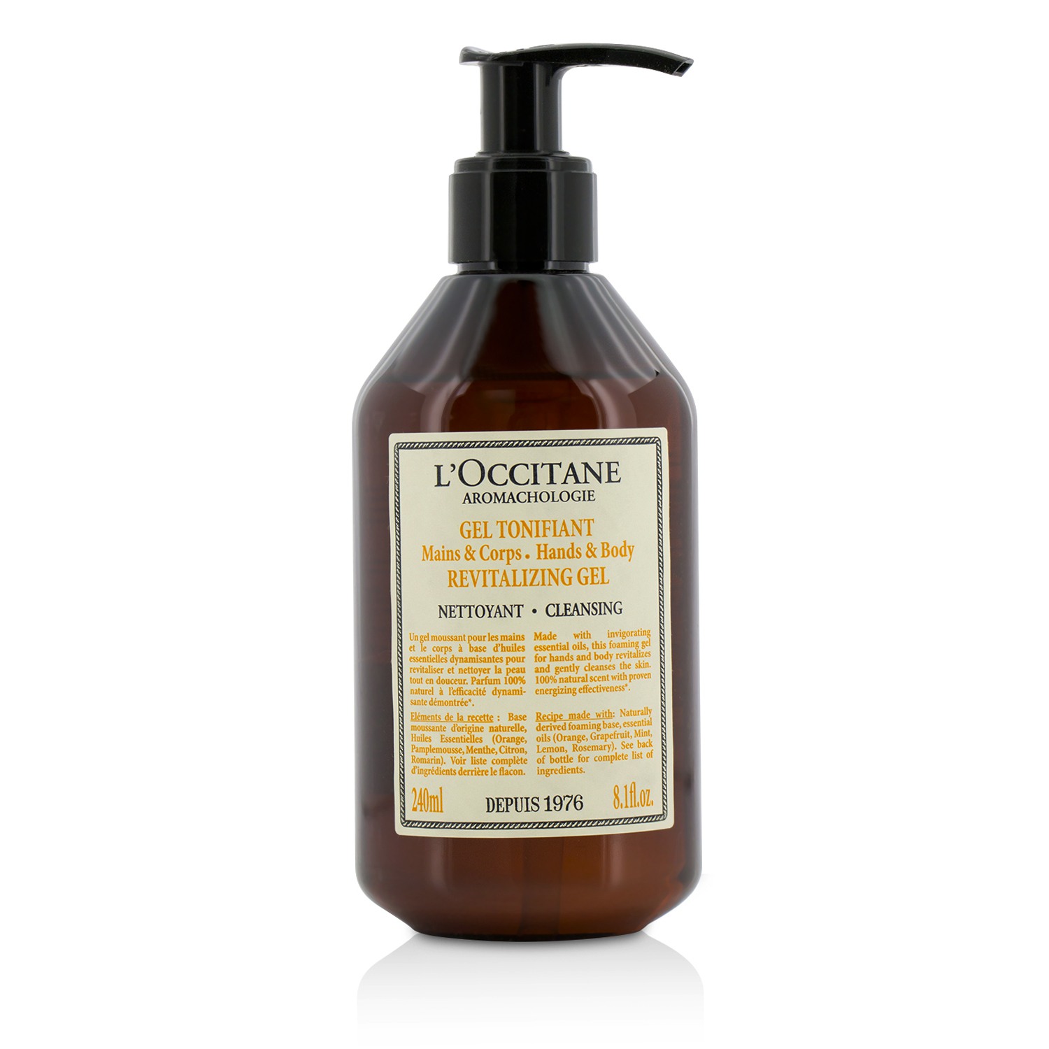 L'Occitane Aromachologie Revitalizing Hands & Body Cleansing Gel 240ml/8.1oz