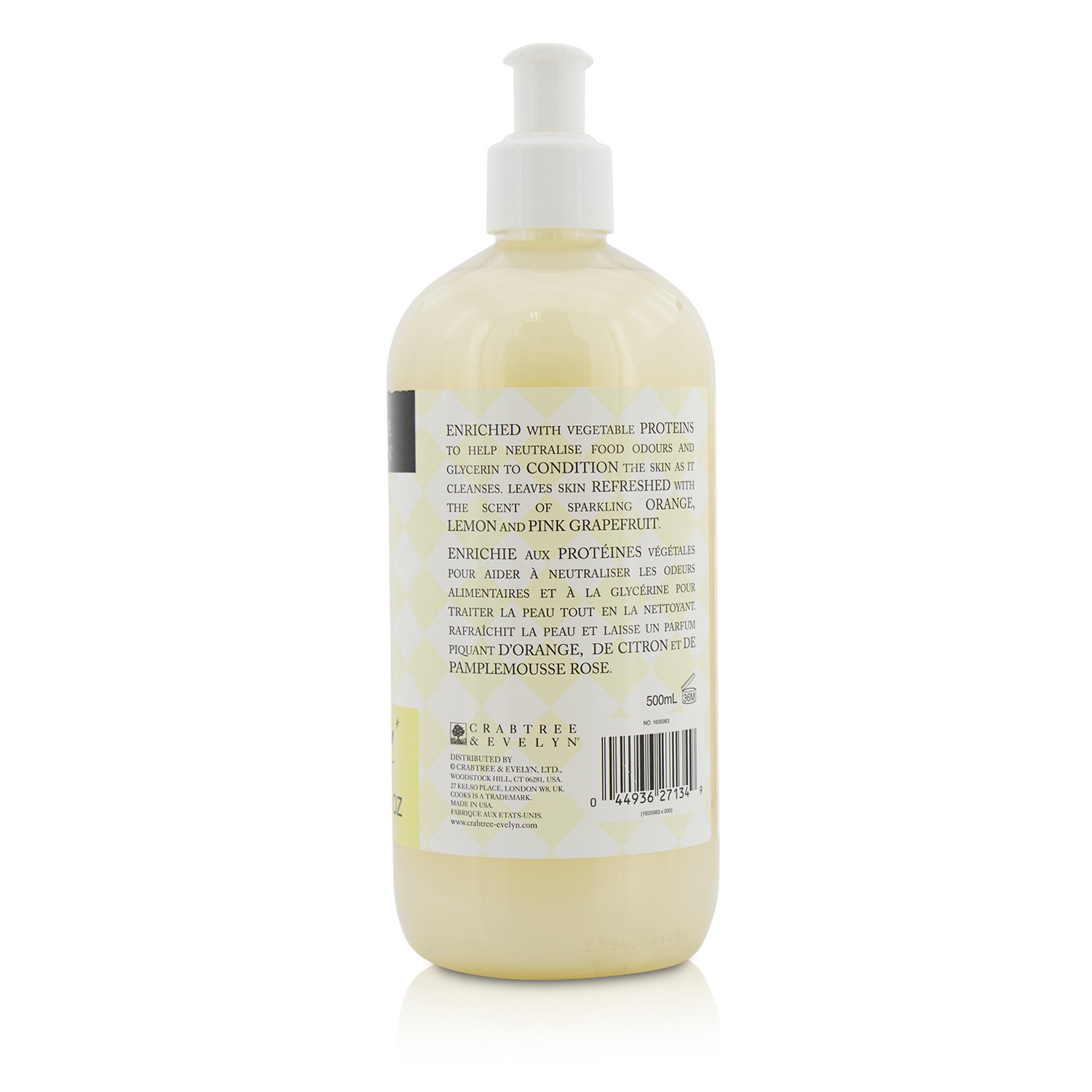 Crabtree & Evelyn Cooks Citrus Hand Wash 500ml/16.9oz