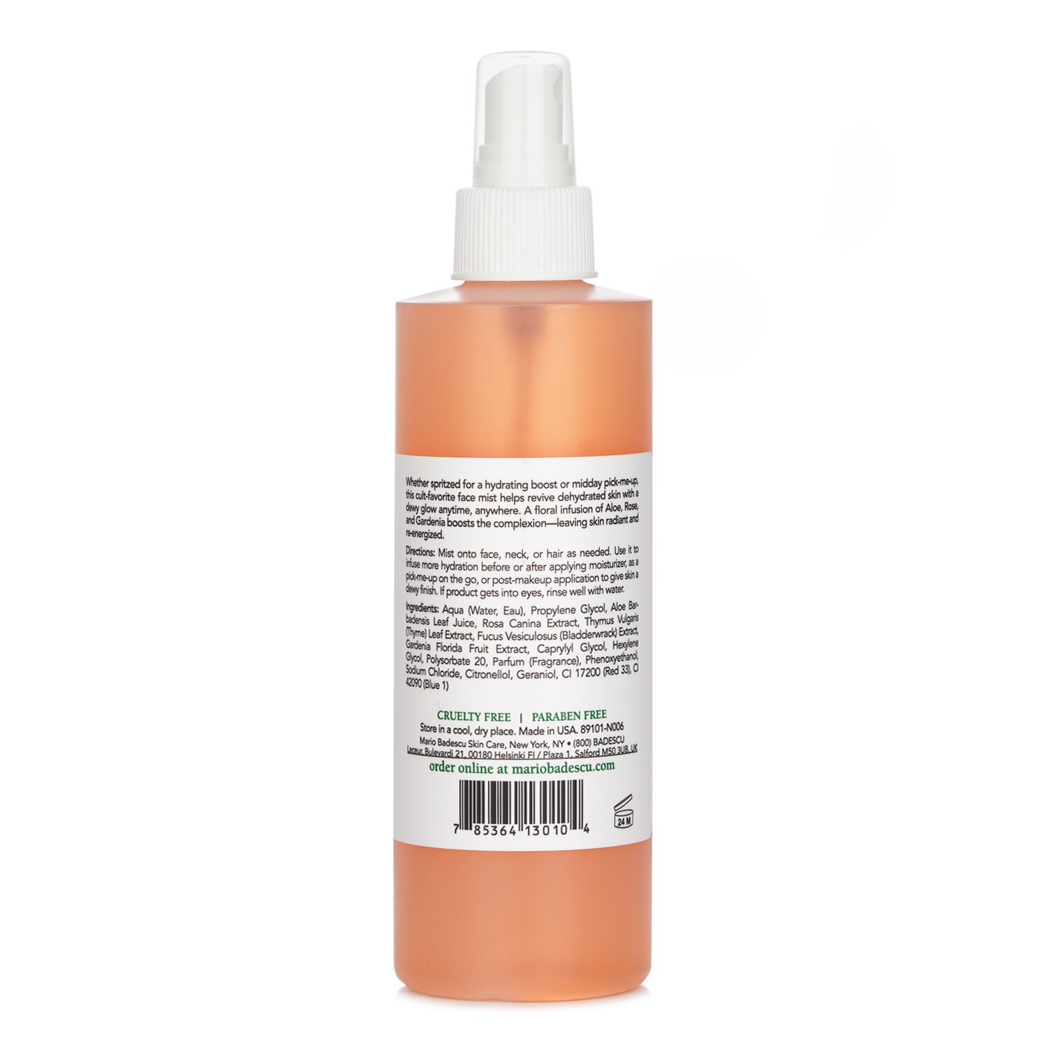 Mario Badescu Facial Spray With Aloe, Herbs & Rosewater - For All Skin Types 236ml/8oz