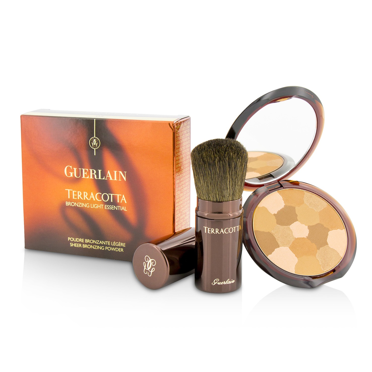 Guerlain Terracotta Bronzing Light Essential Set (1x Terracotta Light Sheer Bronzing Powder, 1x Applicator) 2pcs