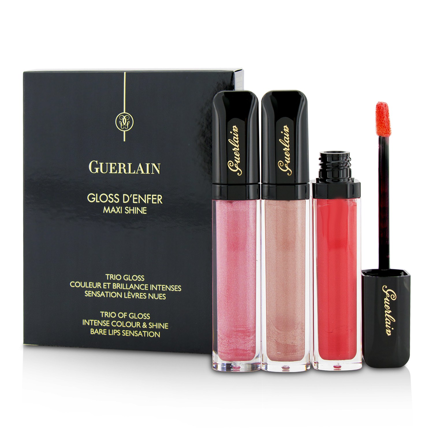 Guerlain Gloss D'enfer Maxi Shine Intense Colour & Shine Lip Gloss Trio: 3x Lip Gloss ( 3x7.5ml/0.25oz