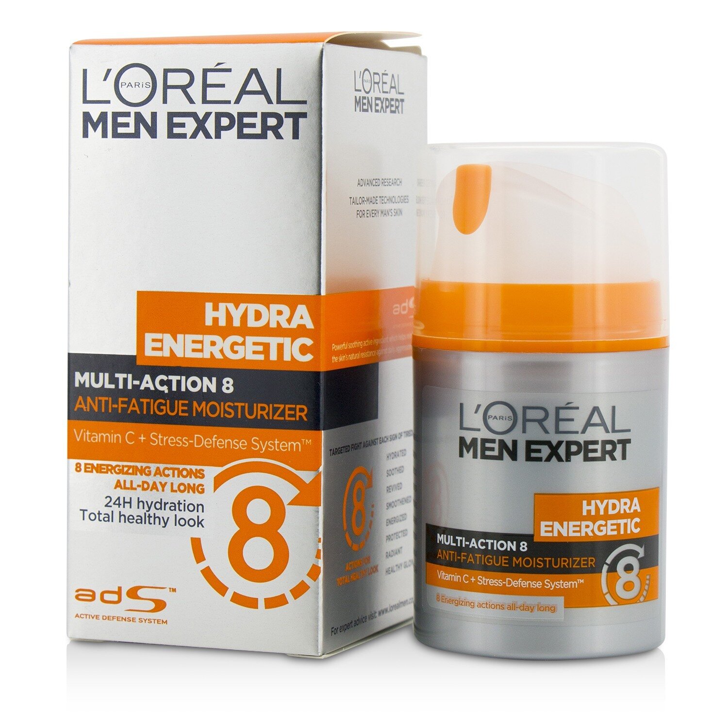 L'Oreal Men Expert Hydra Energetic Multi-Action 8 Anti-Fatigue Moisturizer 50ml/1.7oz