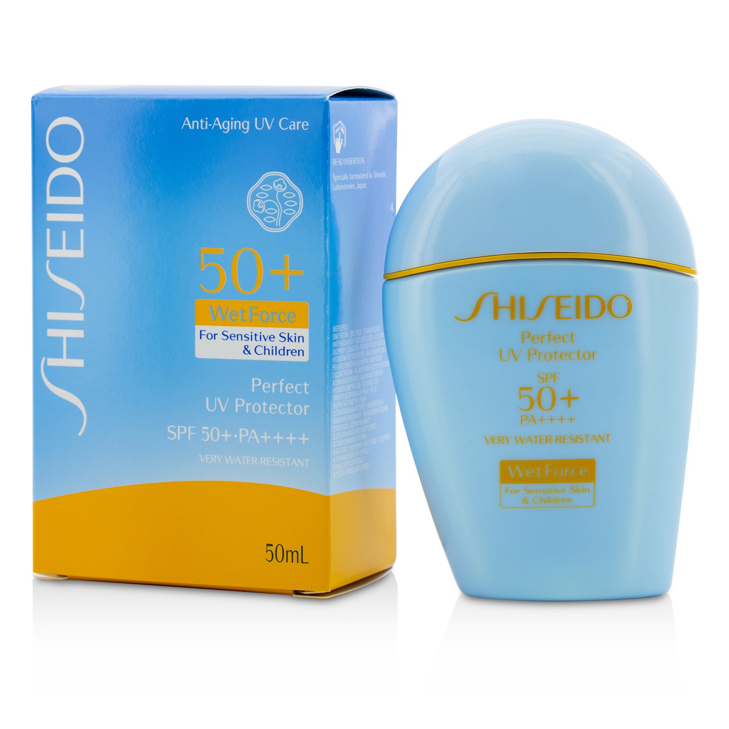 Shiseido واقي شمسي Perfect UV S WetForce SPF 50+ PA++++ (للبشرة الحساسة وبشرة الأطفال) 50ml/1.7oz