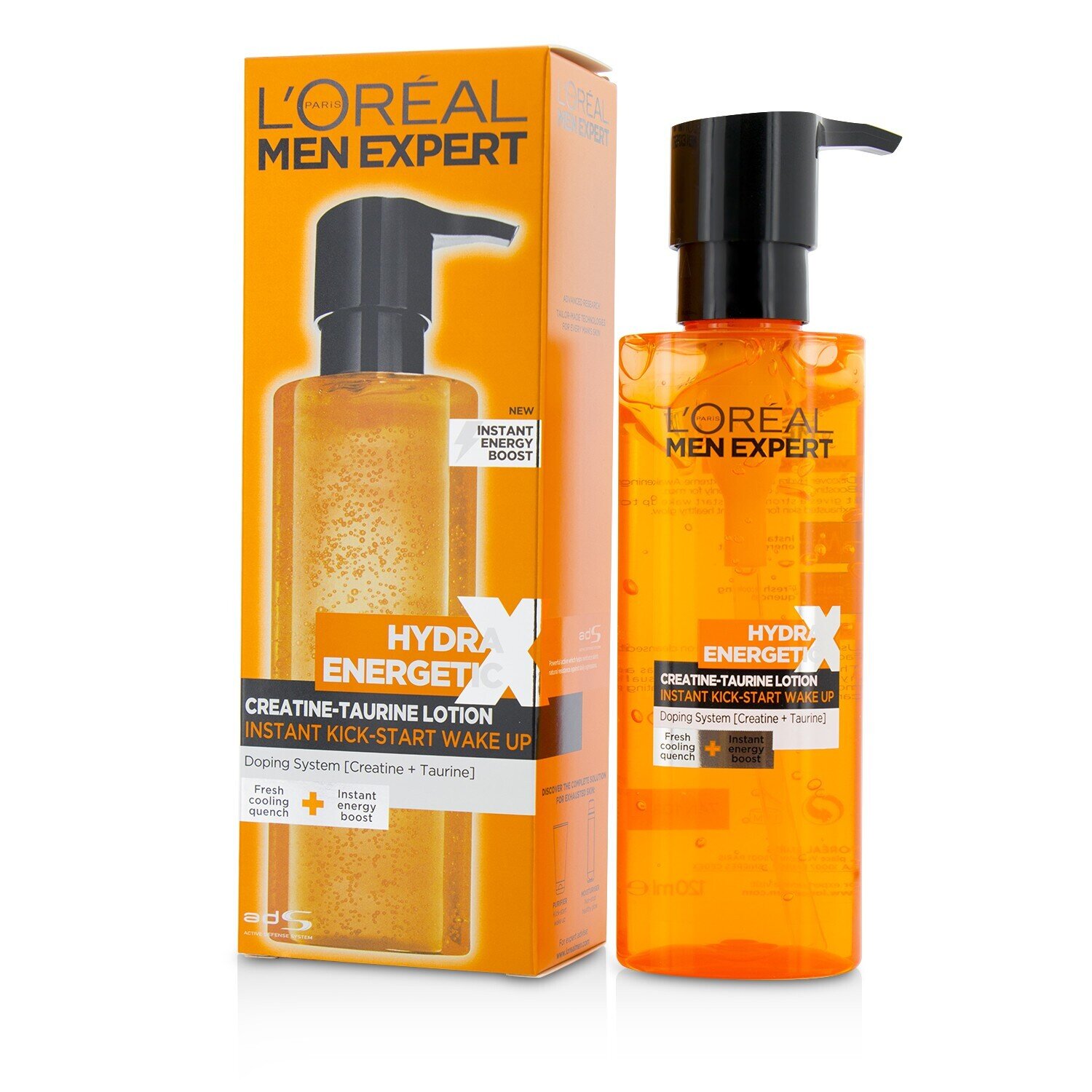 로레알 L'Oreal 멘 엑스퍼트 하이드라 에너제틱 X 크레아틴-타우린 로션 120ml/4oz