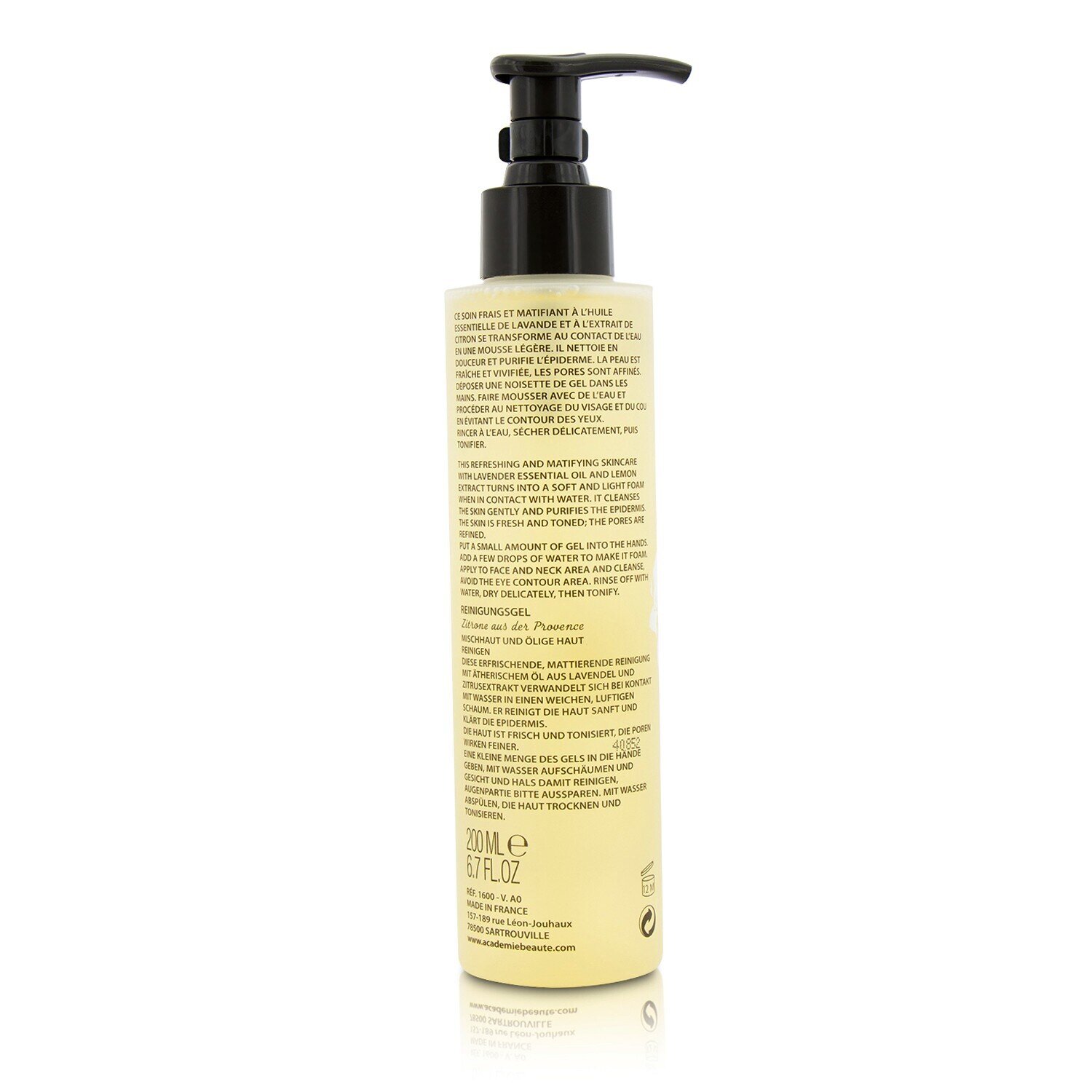 Academie Aromatherapie Cleansing Gel - For Oily To Combination Skin 200ml/6.7oz