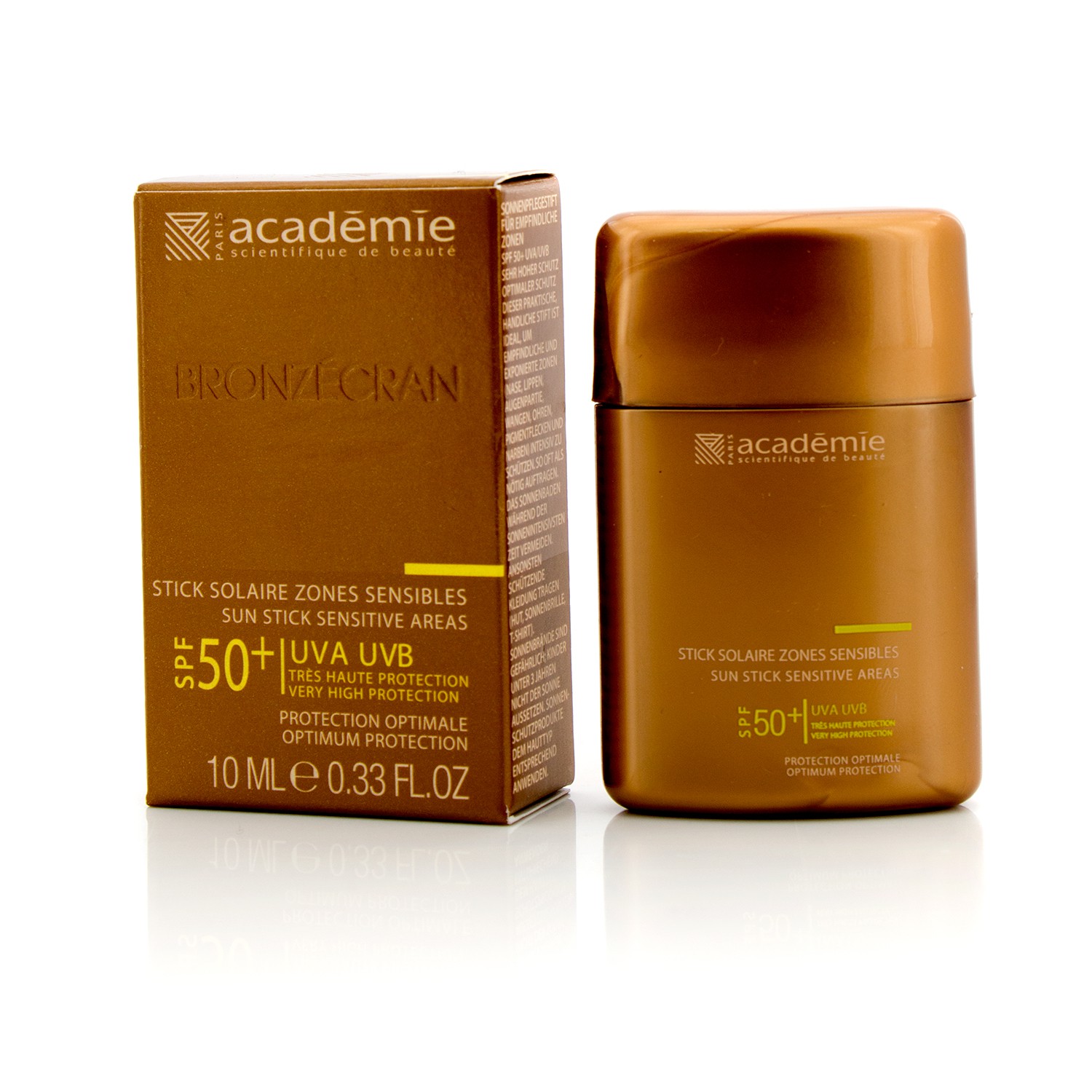 Academie Bronzecran Sun Stick Sensitive Areas SPF 50+ - For Sensitive & Highly Exposed Areas 10ml/0.33oz