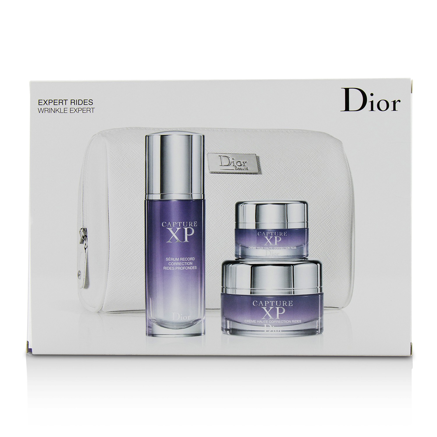 Christian Dior Capture XP Expert Wrinkle Correction Day Ritual Set: Serum 50ml/1.7oz + Creme 50ml/1.7oz + Eye Creme 15ml/0.5oz + Bag 3pcs+1bag