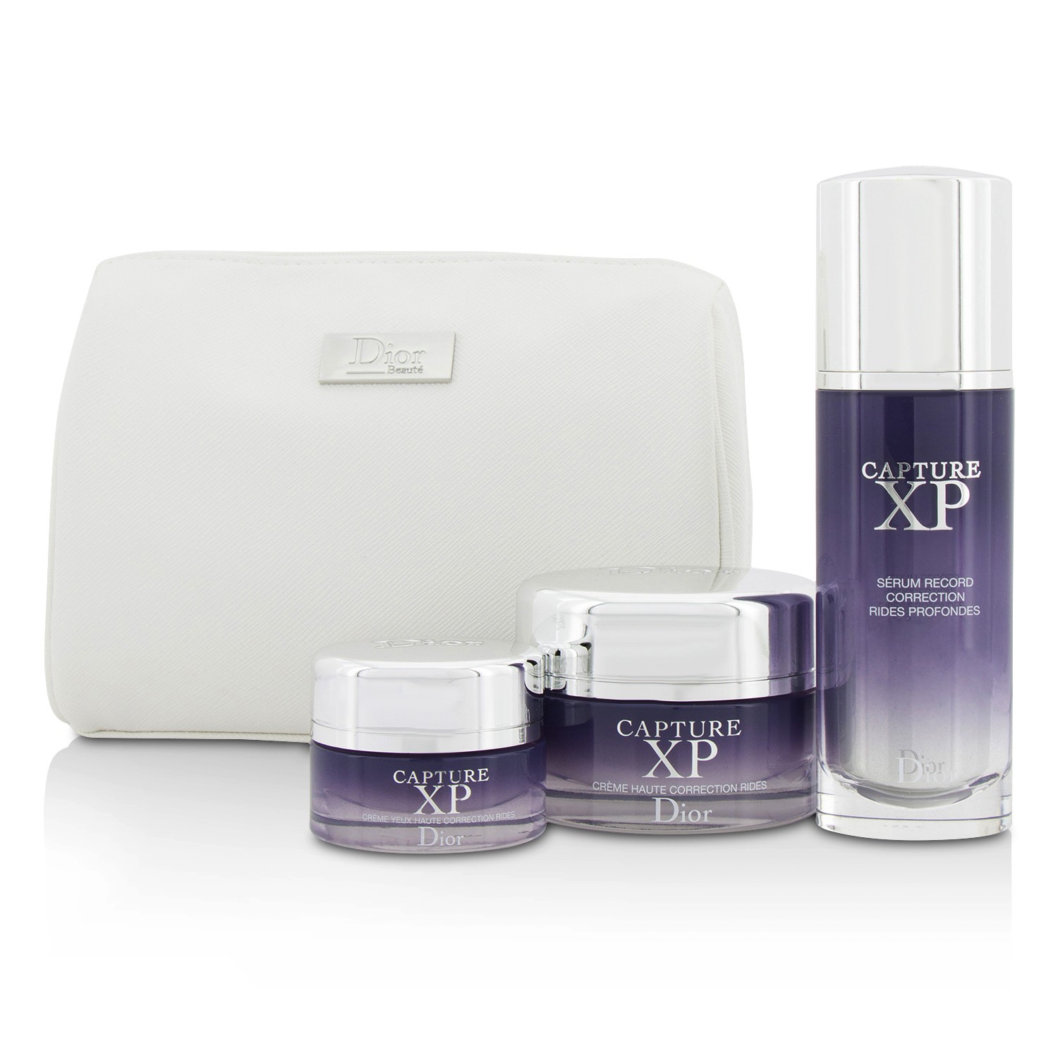 Christian Dior Capture XP Expert Wrinkle Correction Day Ritual Set: Serum 50ml/1.7oz + Creme 50ml/1.7oz + Eye Creme 15ml/0.5oz + Bag 3pcs+1bag