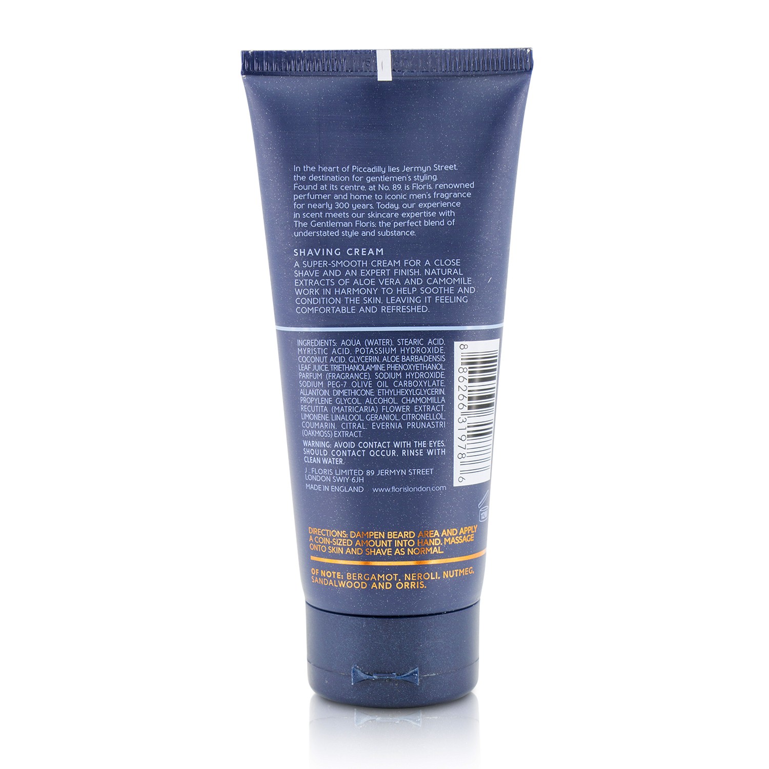 Floris No. 89 Shaving Cream 100ml/3.4oz