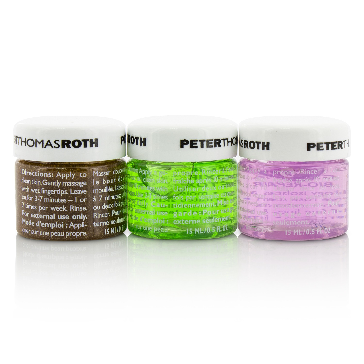 Peter Thomas Roth Mini Mask Magic Kit: Cucumber Gel Mask 15ml + Rose Gel Mask 15ml + Pumpkin Enzyme Mask 15ml 3pcs