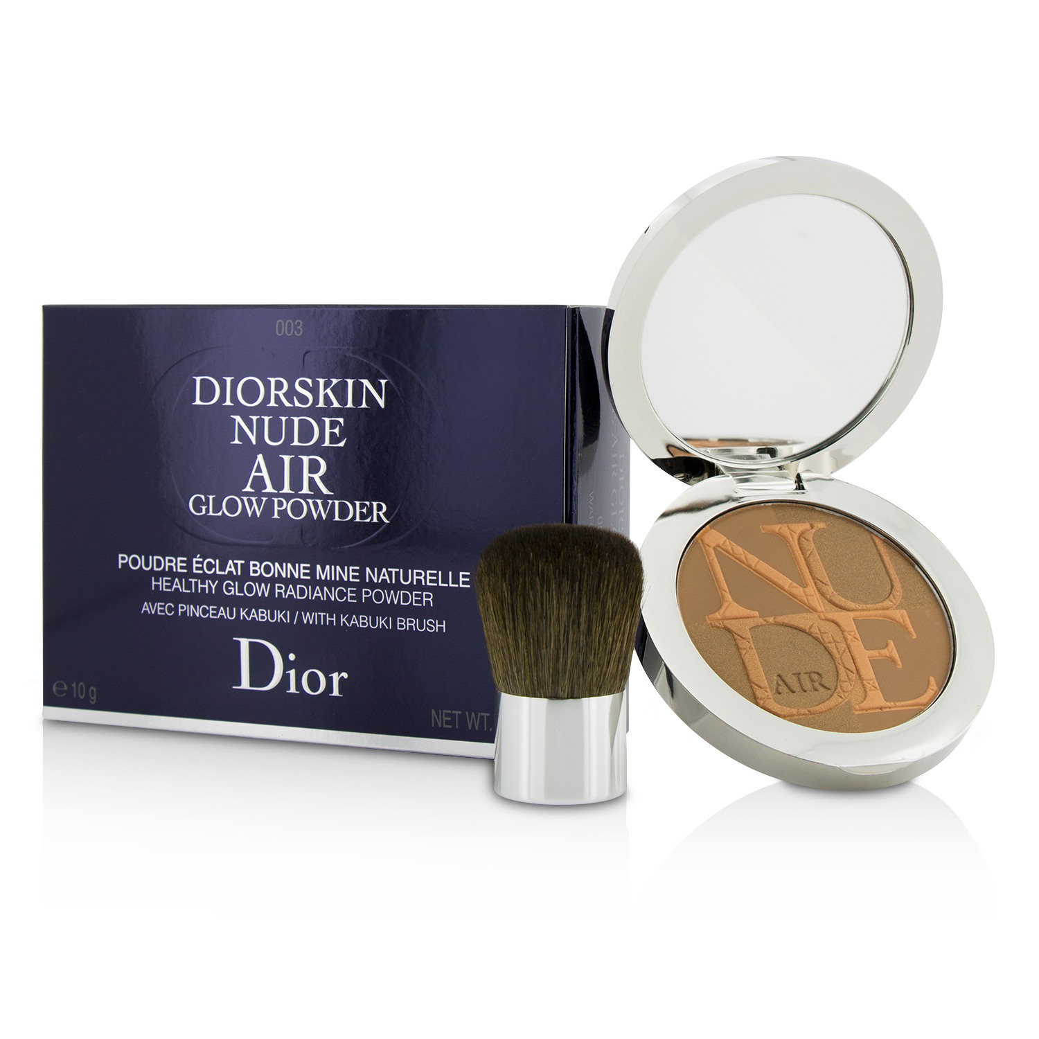 Christian Dior Diorskin Nude Air Healthy Glow Radiance Powder (With Kabuki Brush) 10g/0.35oz