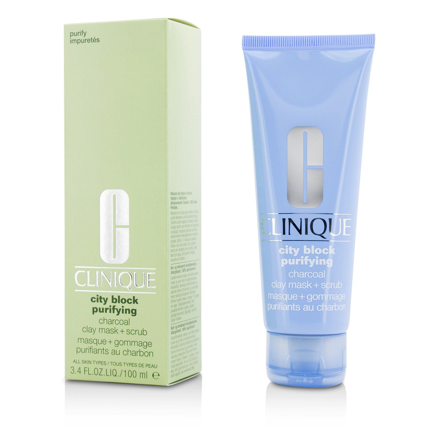 Clinique City Block Очищающая Маска с Углем и Глиной + Скраб 100ml/3.4oz