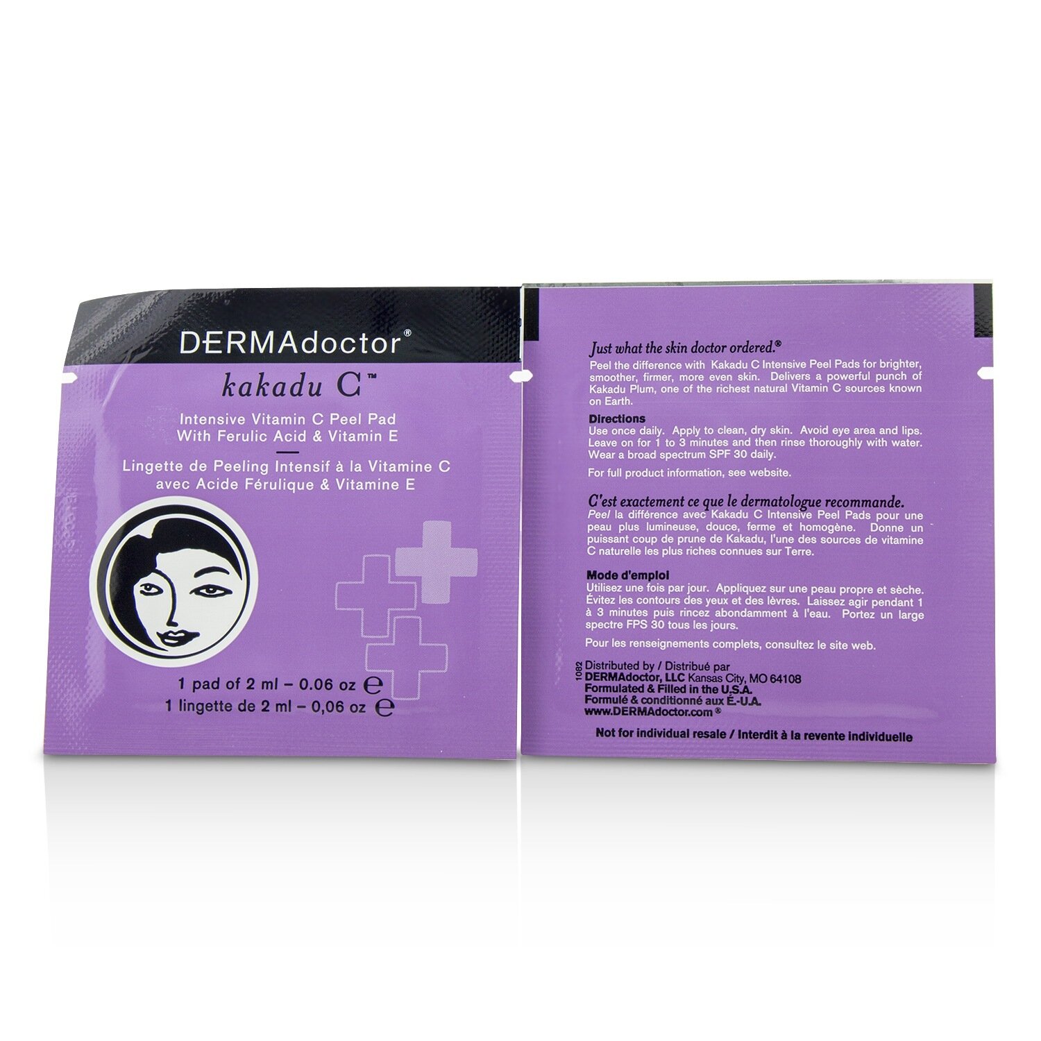 DERMAdoctor Kakadu C intensiivsed C-vitamiini koorimispadjad 30pads