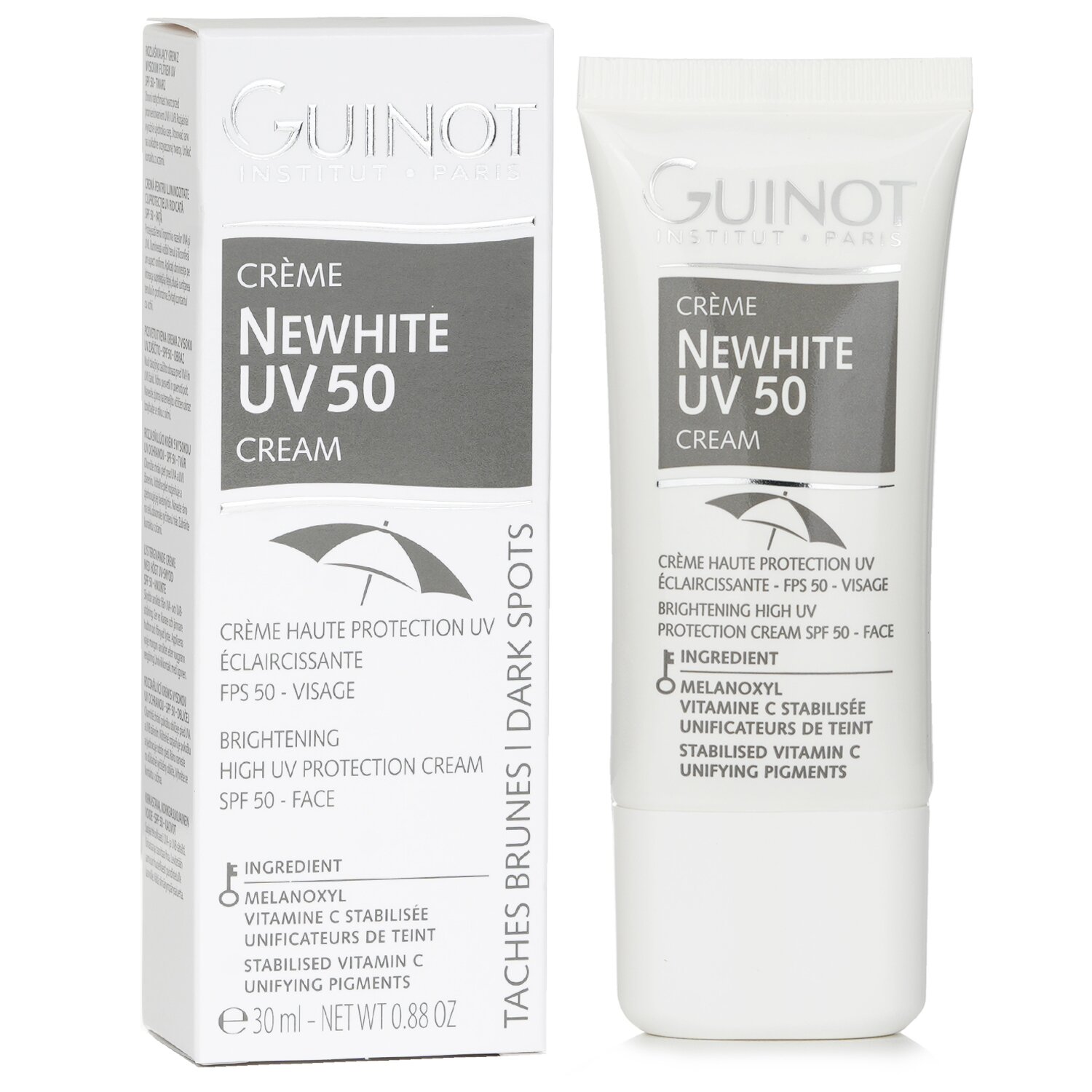 기노 Guinot 뉴화이트 브라이트닝 UV 쉴드 SPF50 30ml/0.88oz