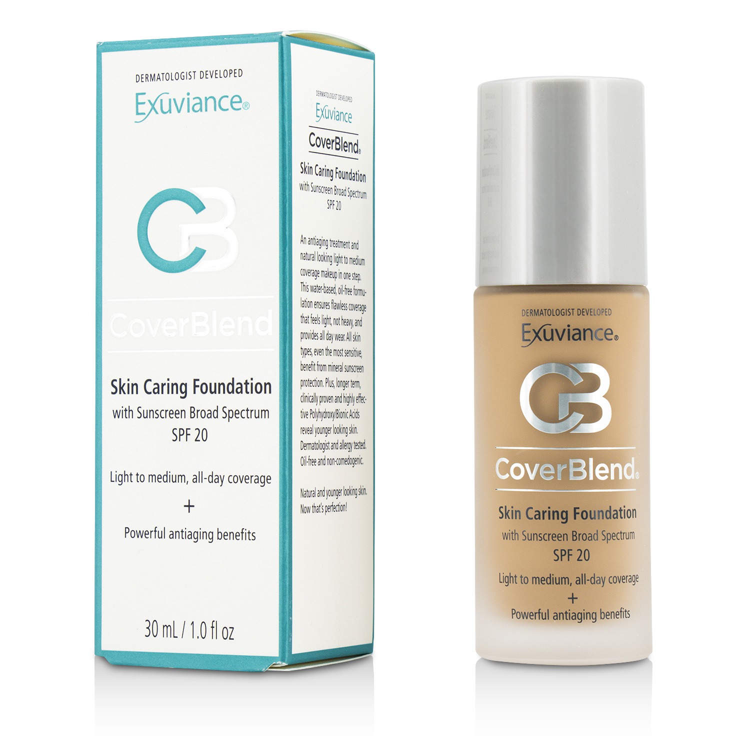 Exuviance CoverBlend Skin Caring Foundation SPF20 30ml/1oz