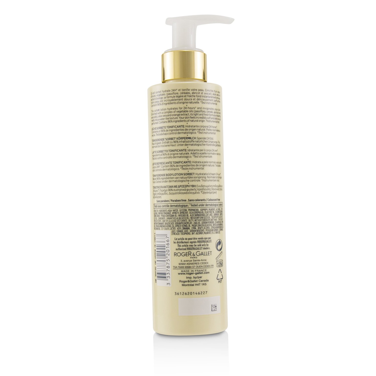 Roger & Gallet غسول مرطب ومميه للجسم Bois d' Orange ( مع مضخة ) 200ml/6.6oz