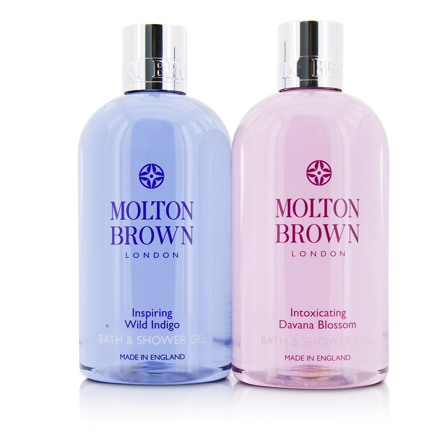 摩顿布朗 Molton Brown 沐浴组合: 狂野靛蓝 300ml/10oz + 净肤印蒿花 300ml/10oz 2pcs