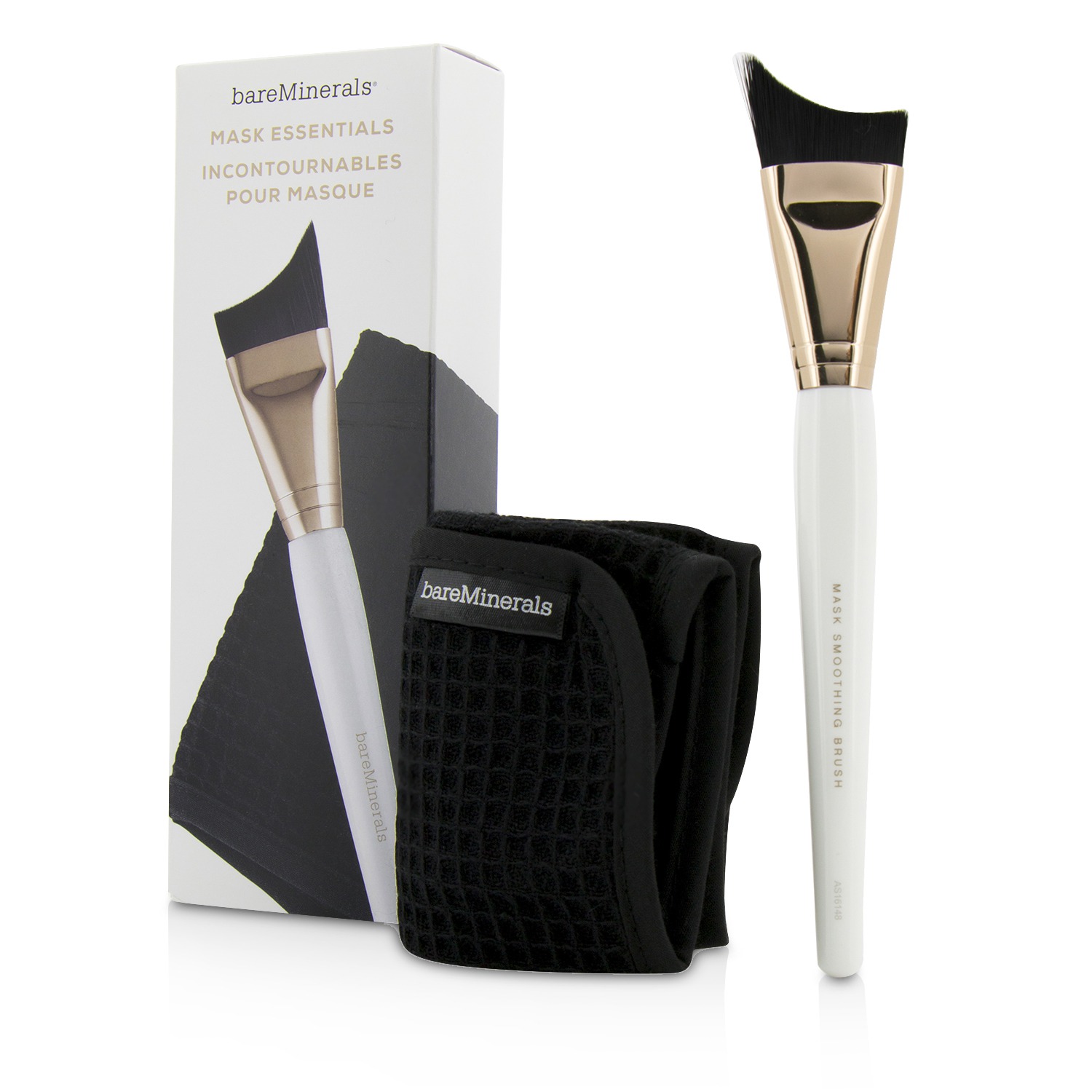 BareMinerals Mask Essentials - Smoothing Brush And Removal Cloth 2pcs