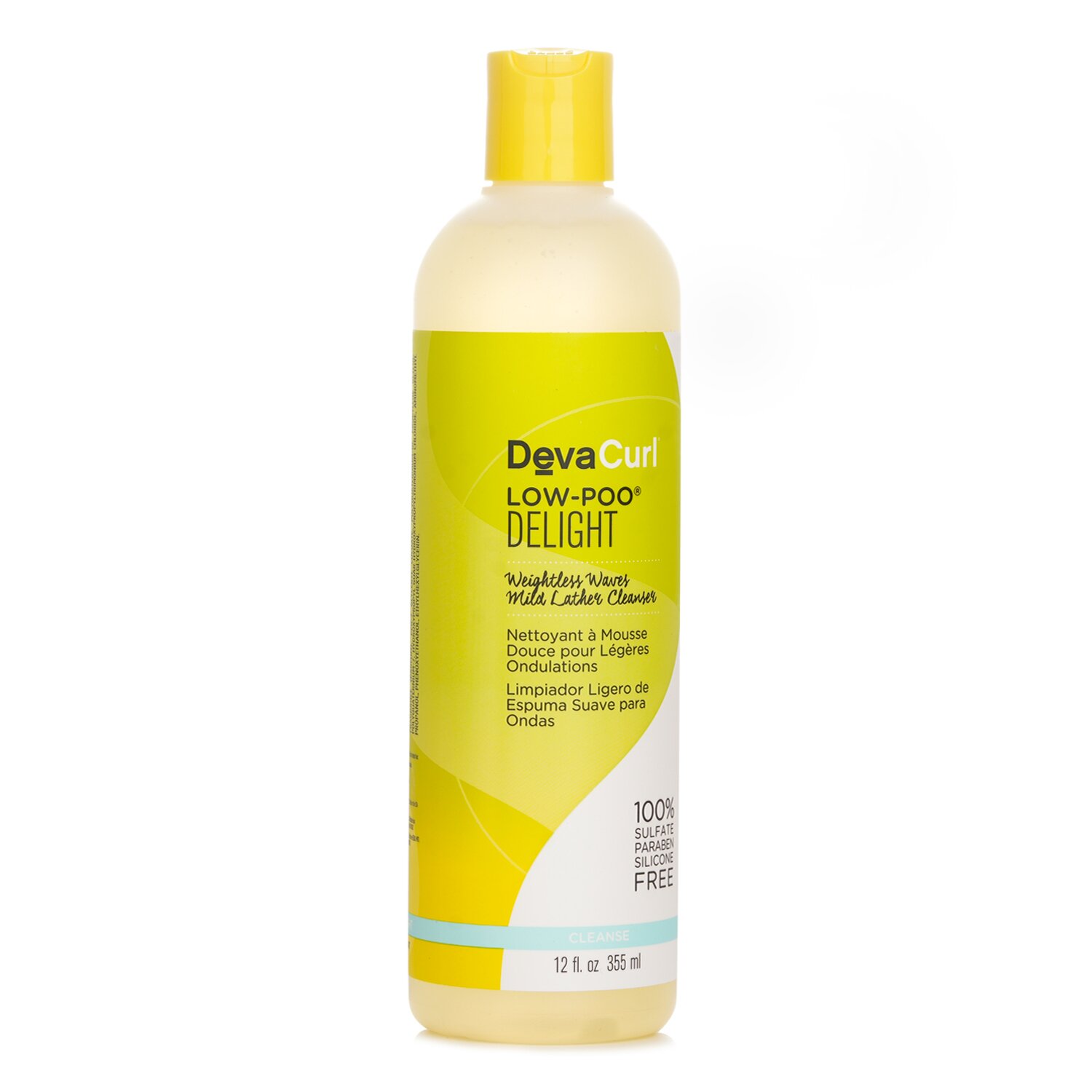 DevaCurl Low-Poo Delight (Weightless Waves Mild Lather Cleanser - For Wavy Hair) 355ml/12oz