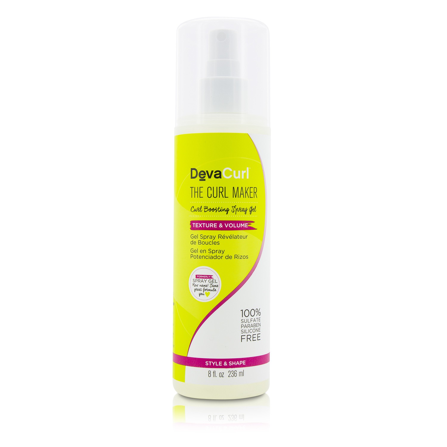 DevaCurl Żel w sprayu do modelowania The Curl Maker (Curl Boosting Spray Gel - Texture & Volume) 236ml/8oz