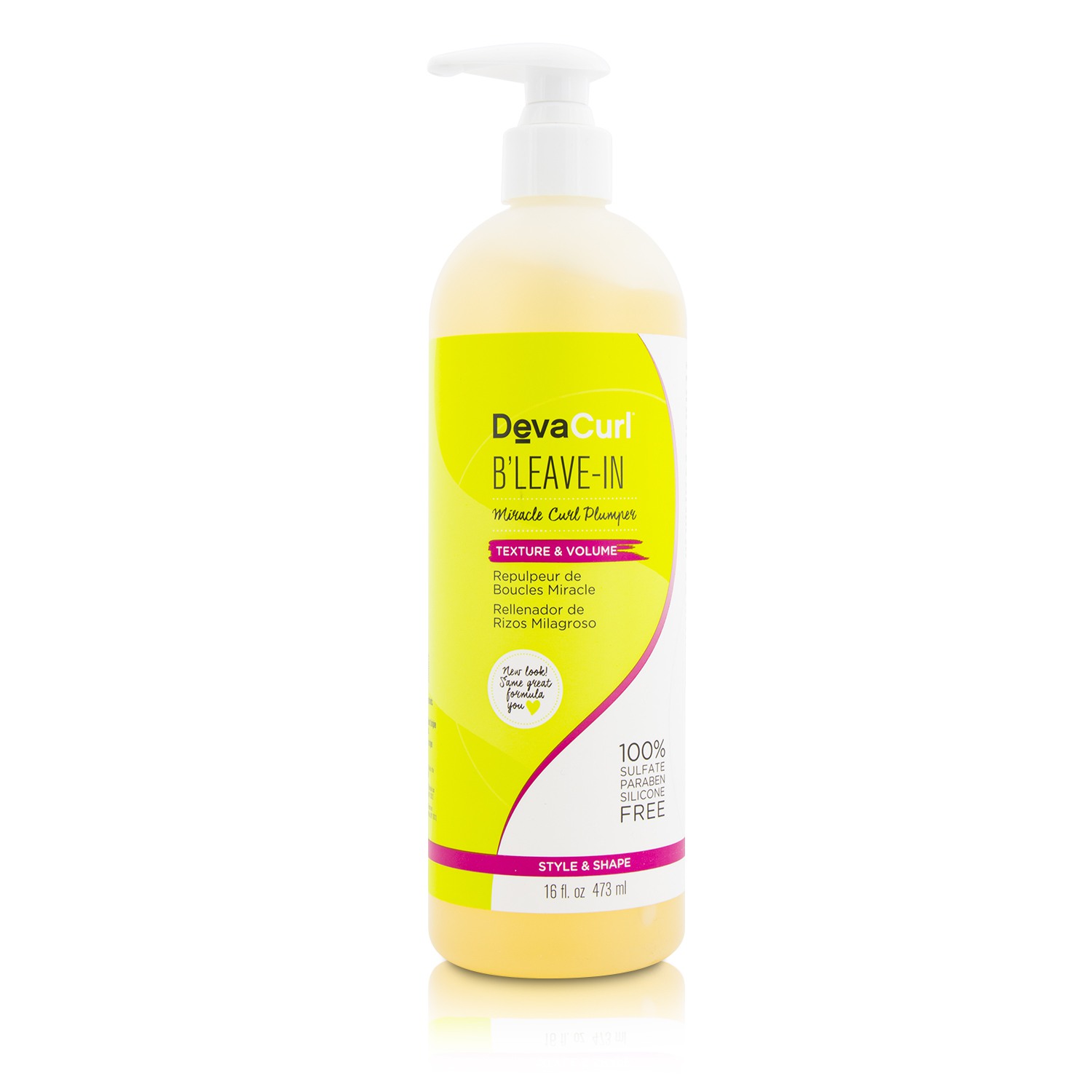 DevaCurl B'Leave-In (Miracle Curl Plumper - Texture & Volume) 473ml/16oz