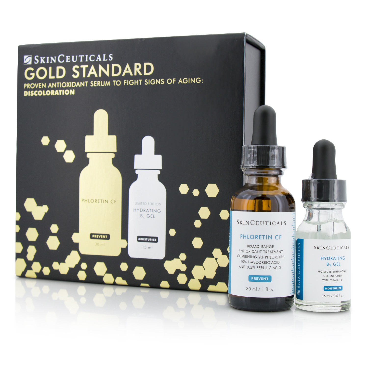 SkinCeuticals Gold Standard Kit: Phloretin CF 30ml/1oz + Hydrating B5 Gel 15ml/0.5oz 2pcs