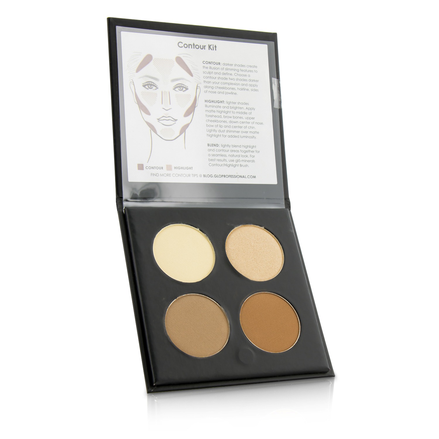 GloMinerals Contour Kit (1x Highlight, 1x Shimmer Highlight, 2x Contour) 13.2g/0.46oz