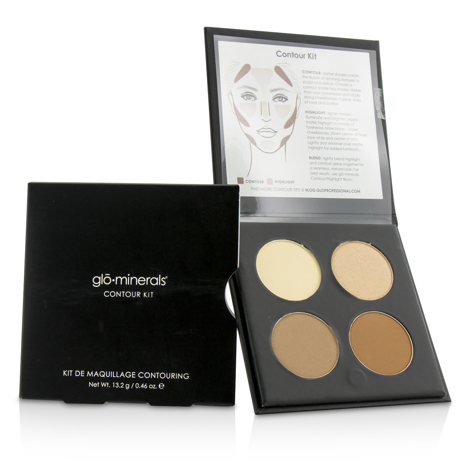 GloMinerals Contour Kit (1x Highlight, 1x Shimmer Highlight, 2x Contour) 13.2g/0.46oz