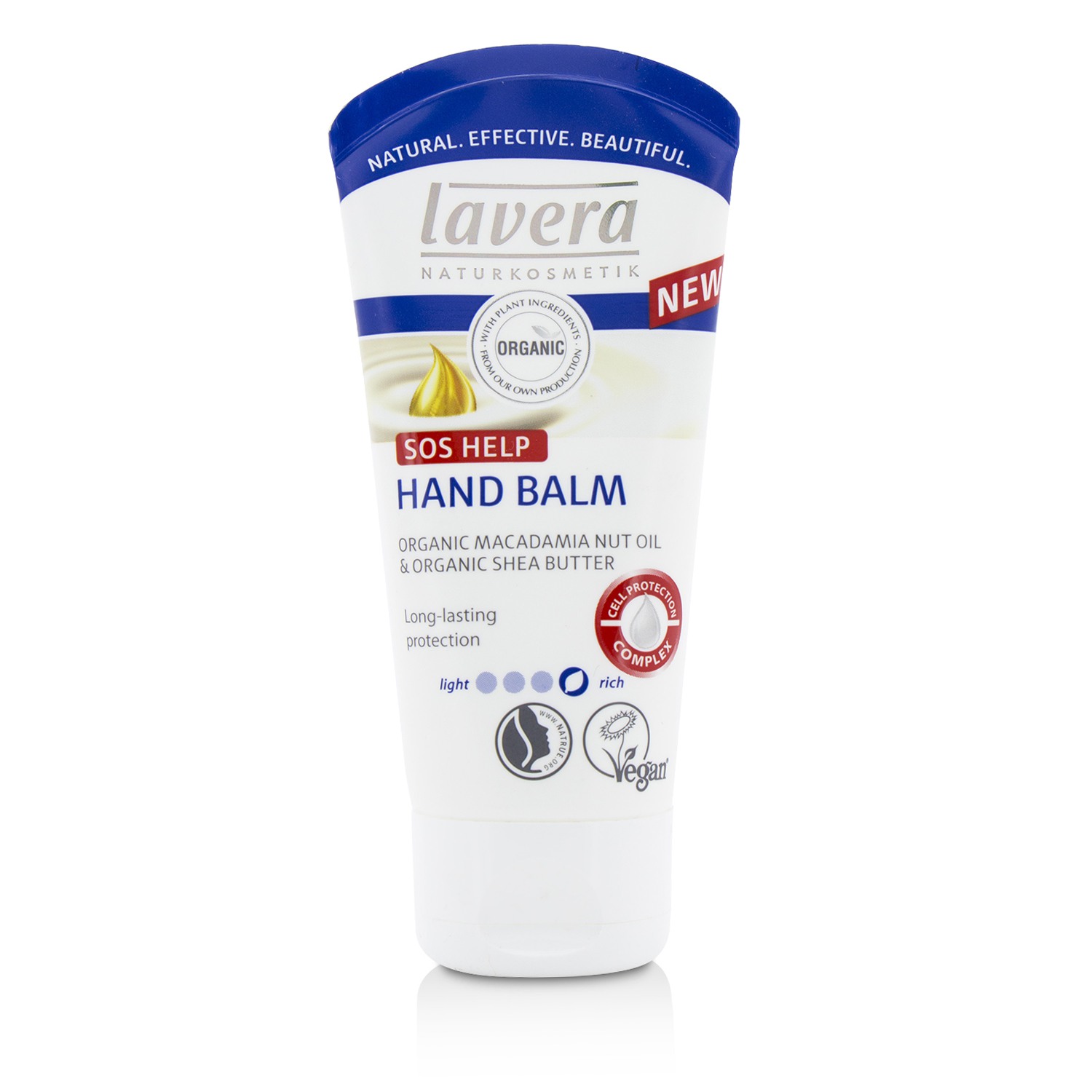 Lavera بلسم اليدين بزيت بندق المكداميا وزبدة شيا 50ml/1.6oz