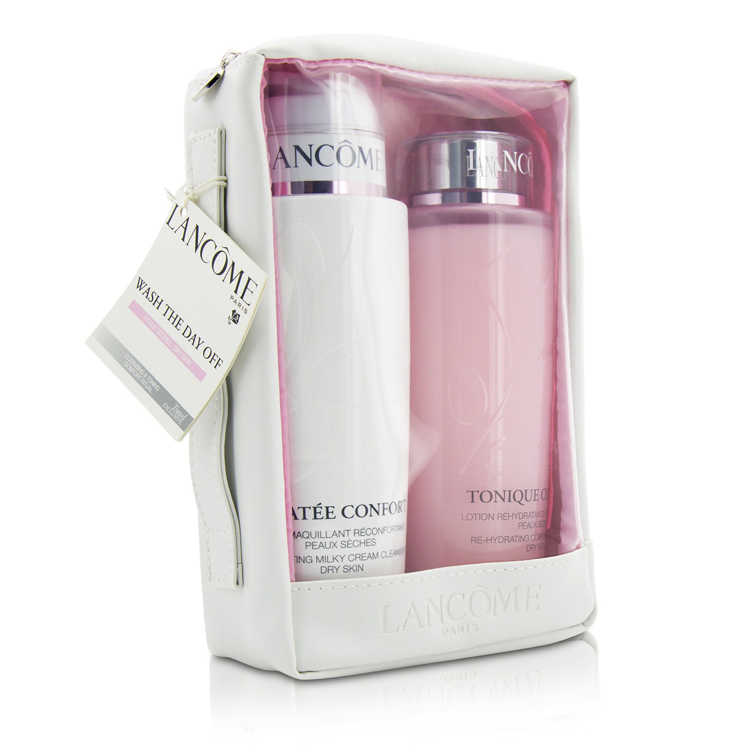 Lancome Confort Duo Set: Confort Galatee 400ml/13.4oz + Confort Tonique 400ml/13.4oz 2pcs+1bag