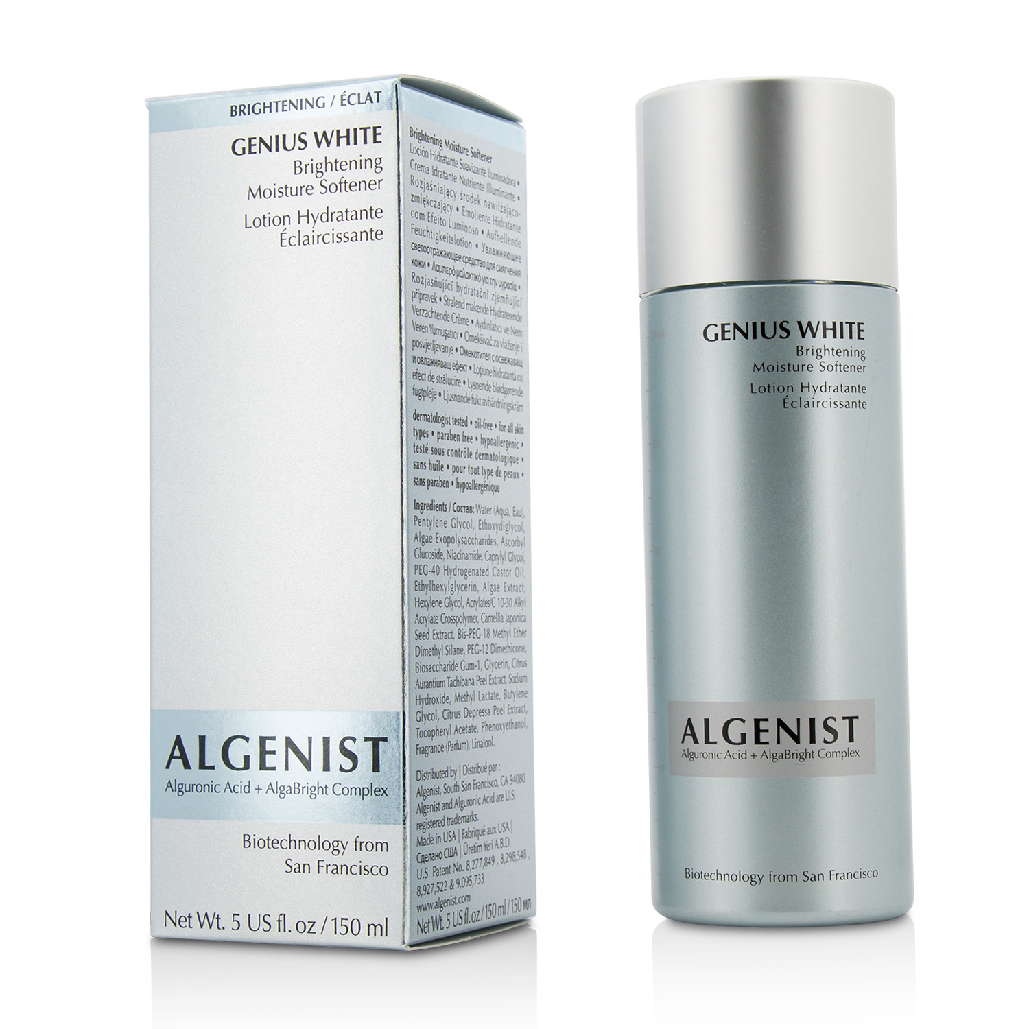 Algenist GENIUS WHITE Brightening Moisture Softener 150ml/5oz