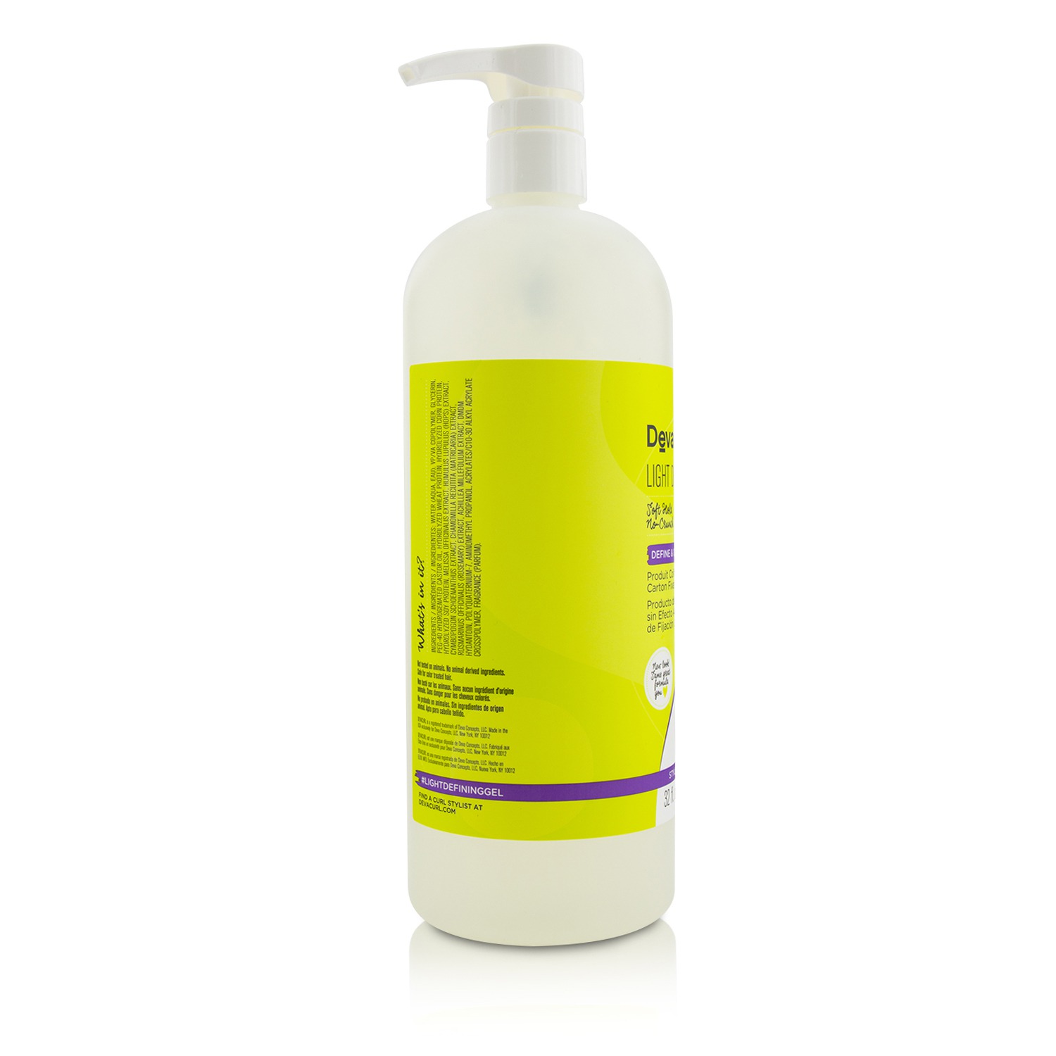 DevaCurl Light Defining Gel (Soft Hold No-Crunch Styler - Define & Control) 946ml/32oz