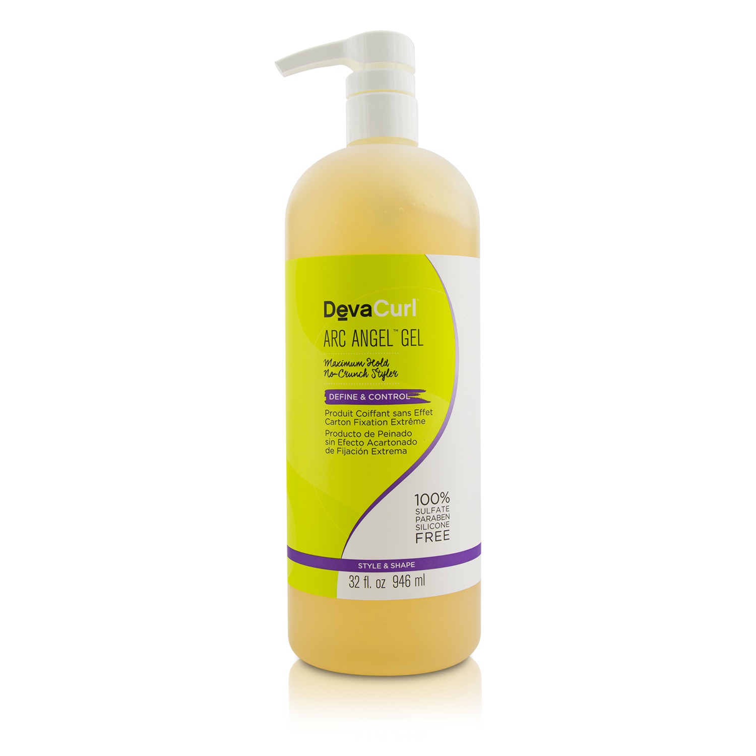 DevaCurl Arc Angel Gel (Maximum Hold No-Crunch Styler - Define & Control) 946ml/32oz