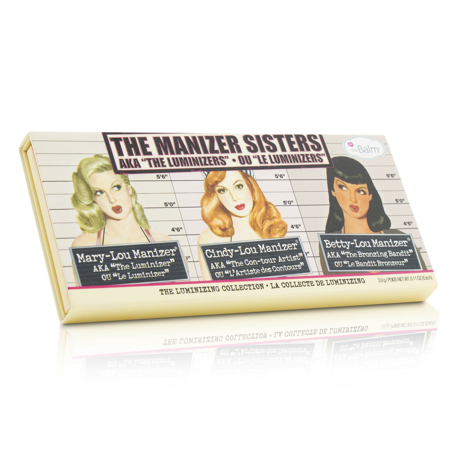 TheBalm The Manizer Sisters (Betty Lou Manizer, Cindy Lou Manizer, Mary Lou Manizer) 3x3g/0.11oz