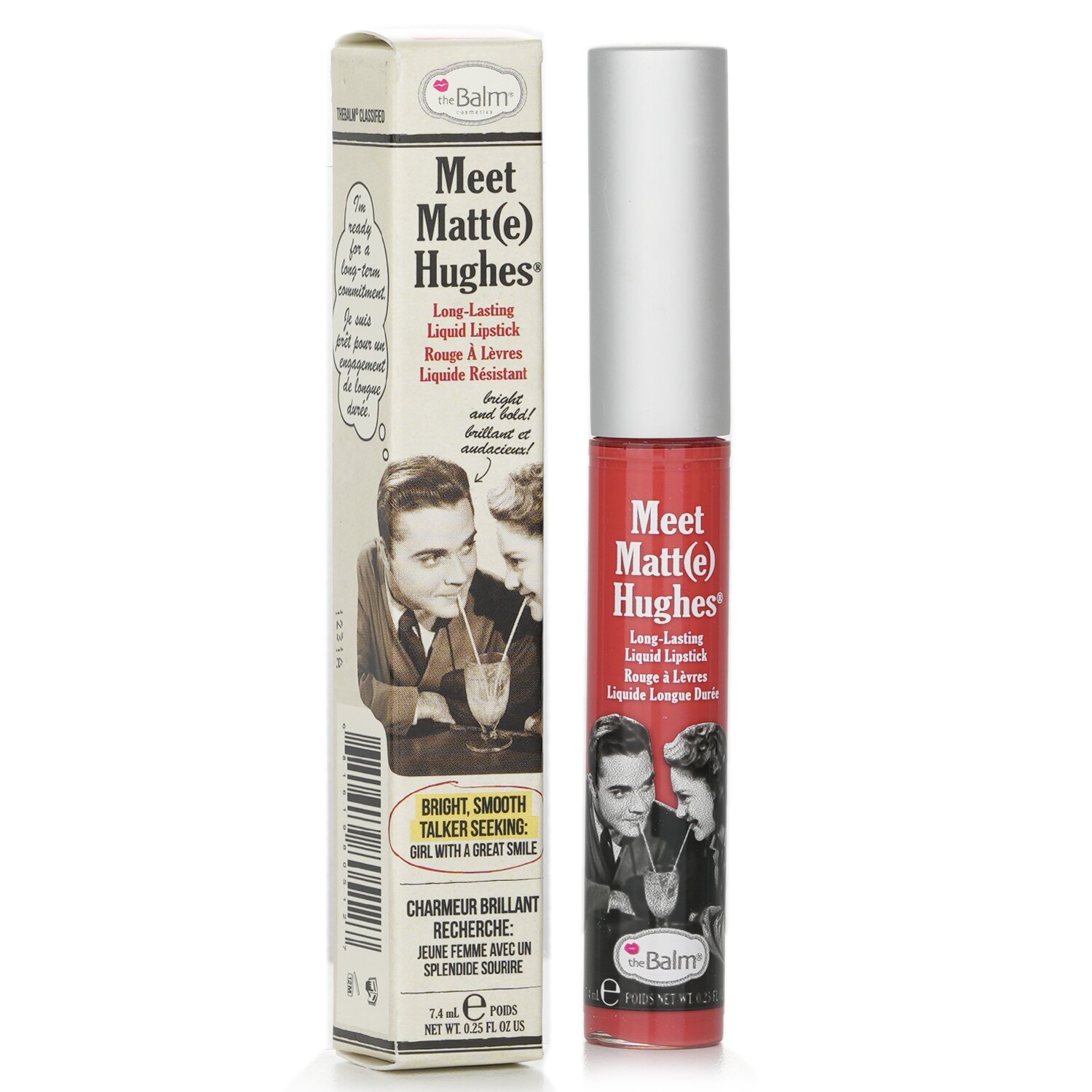 TheBalm Meet Matte Hughes Pintalabios Líquido de Larga Duración 7.4ml/0.25oz