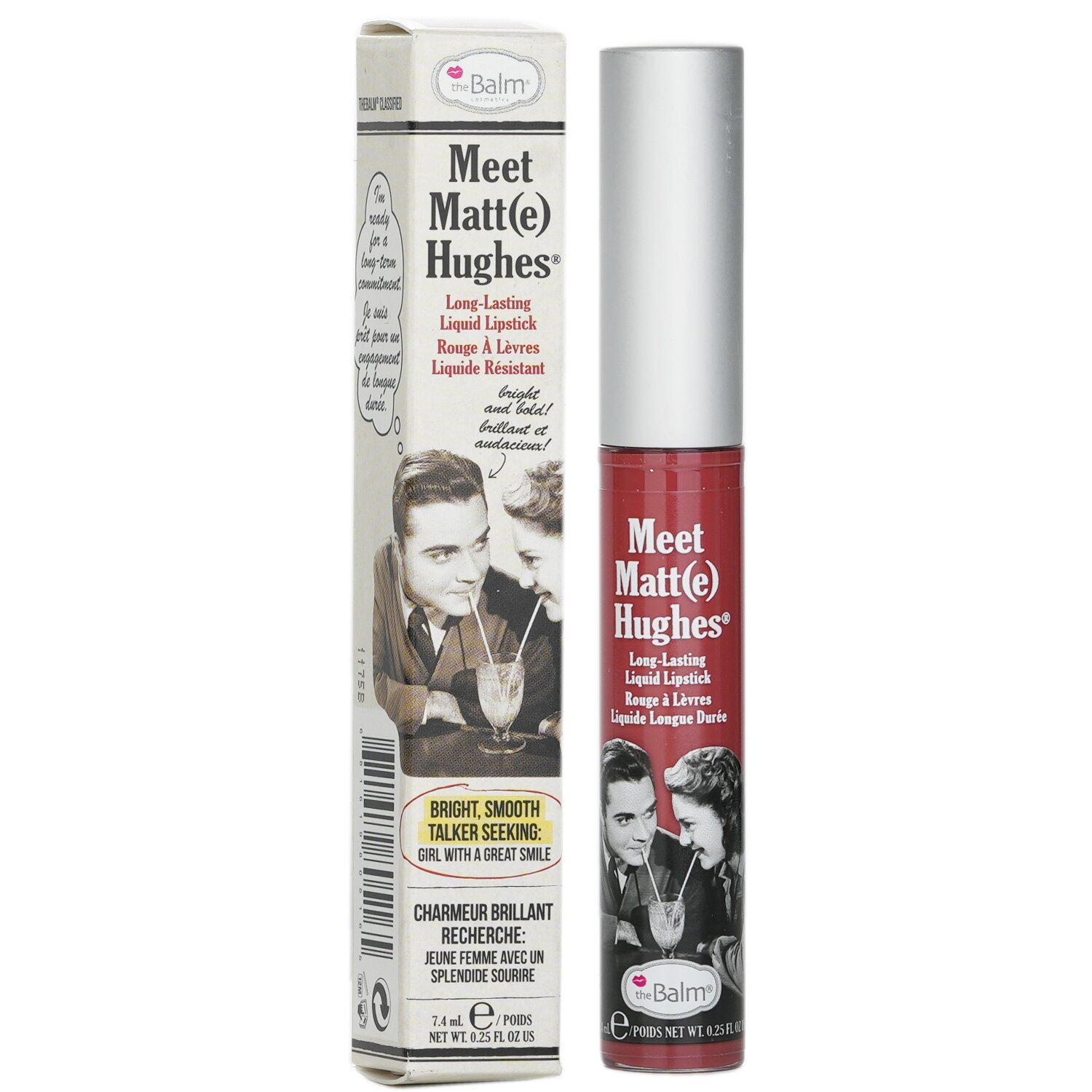 TheBalm أحمر شفاه سائل طويل الأمد Meet Matte Hughes 7.4ml/0.25oz