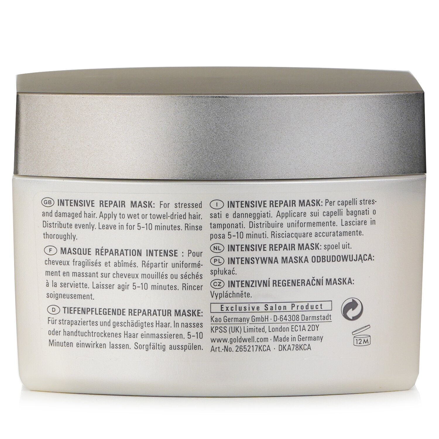 Goldwell Kerasilk Rekonstruksiya İntensiv Bərpa Maskası (Gərgin və Zədəli Saçlar Üçün) 200ml/6.7oz