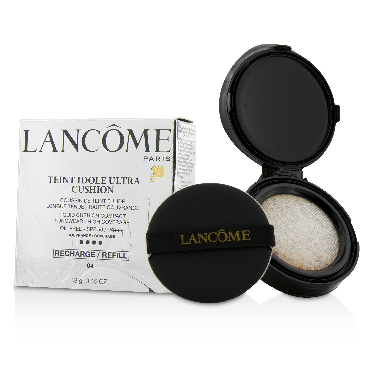 Lancome واقي شمسي سائل مضغوط Teint Idole SPF 50 (عبوة احتياطية) 13g/0.45oz